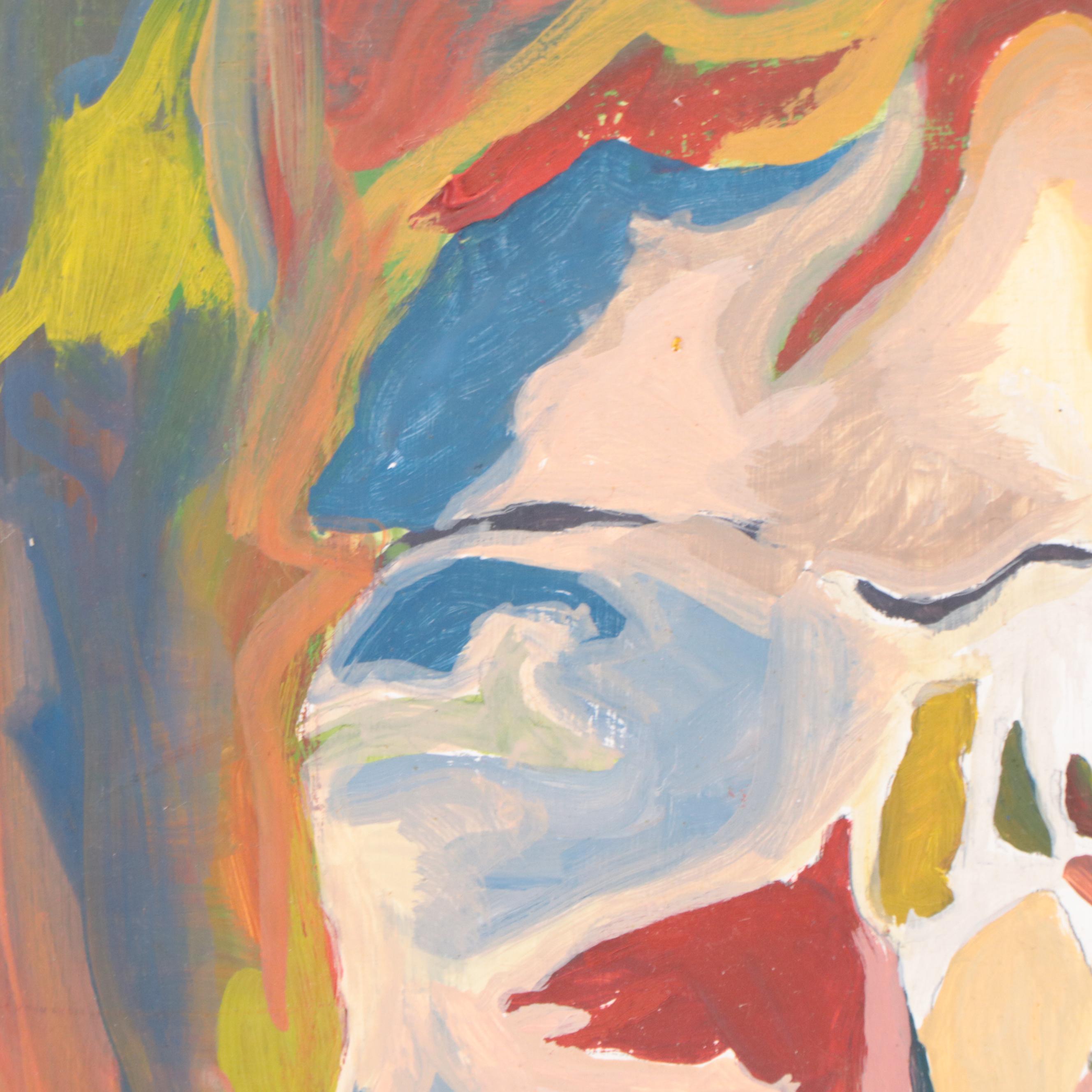 Rhee Lightner Acrylic Portrait "Harvey Keitel," 1998