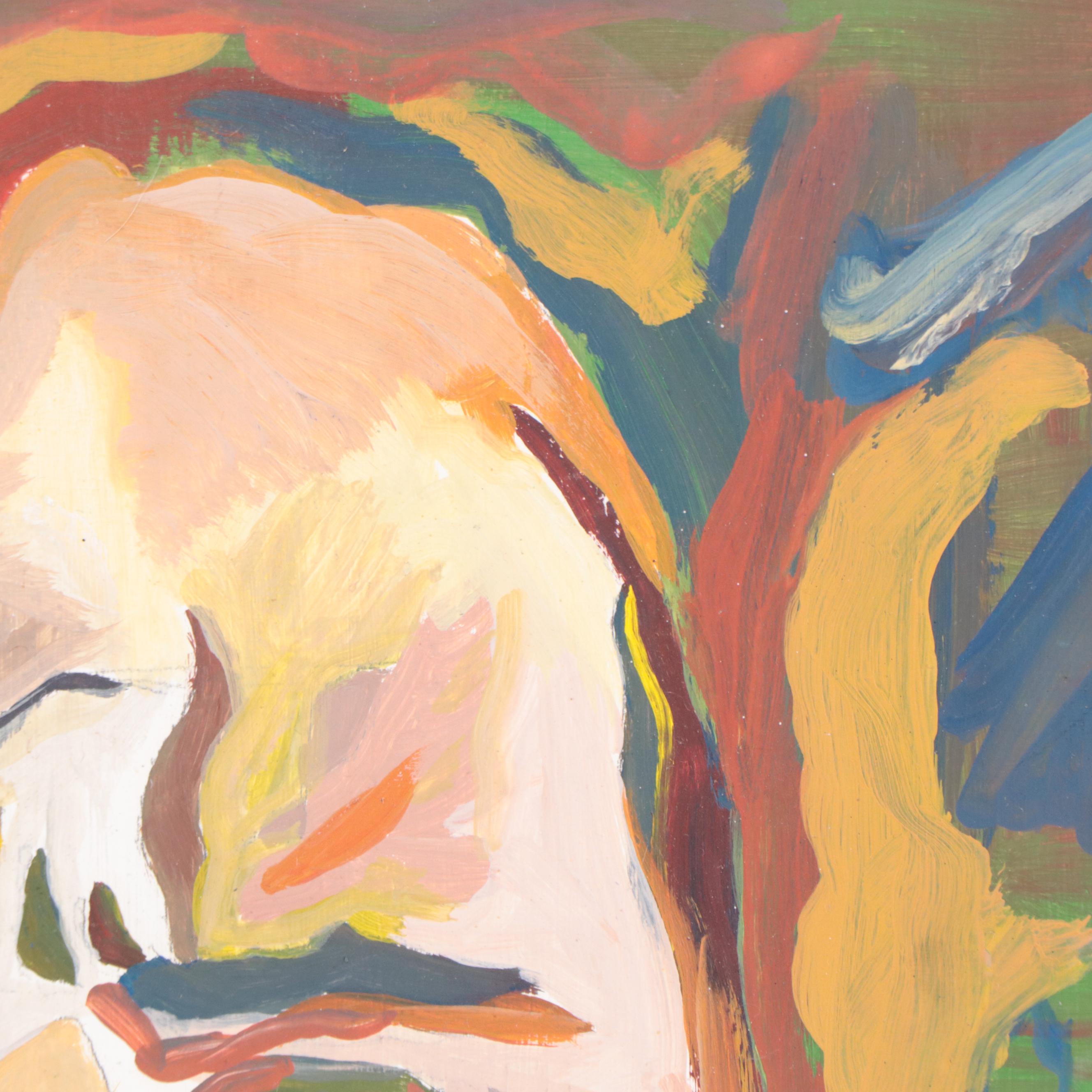 Rhee Lightner Acrylic Portrait "Harvey Keitel," 1998