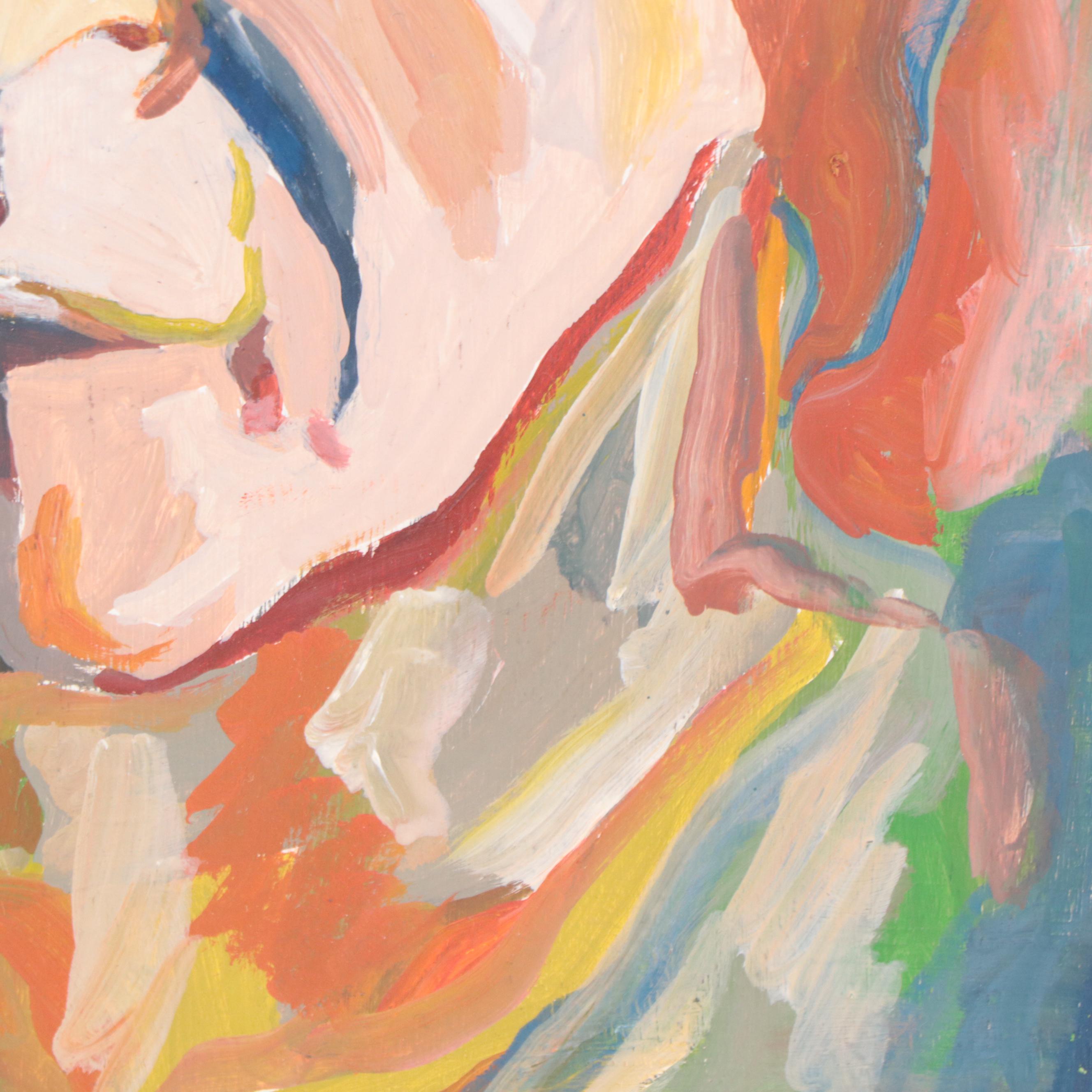 Rhee Lightner Acrylic Portrait "Harvey Keitel," 1998