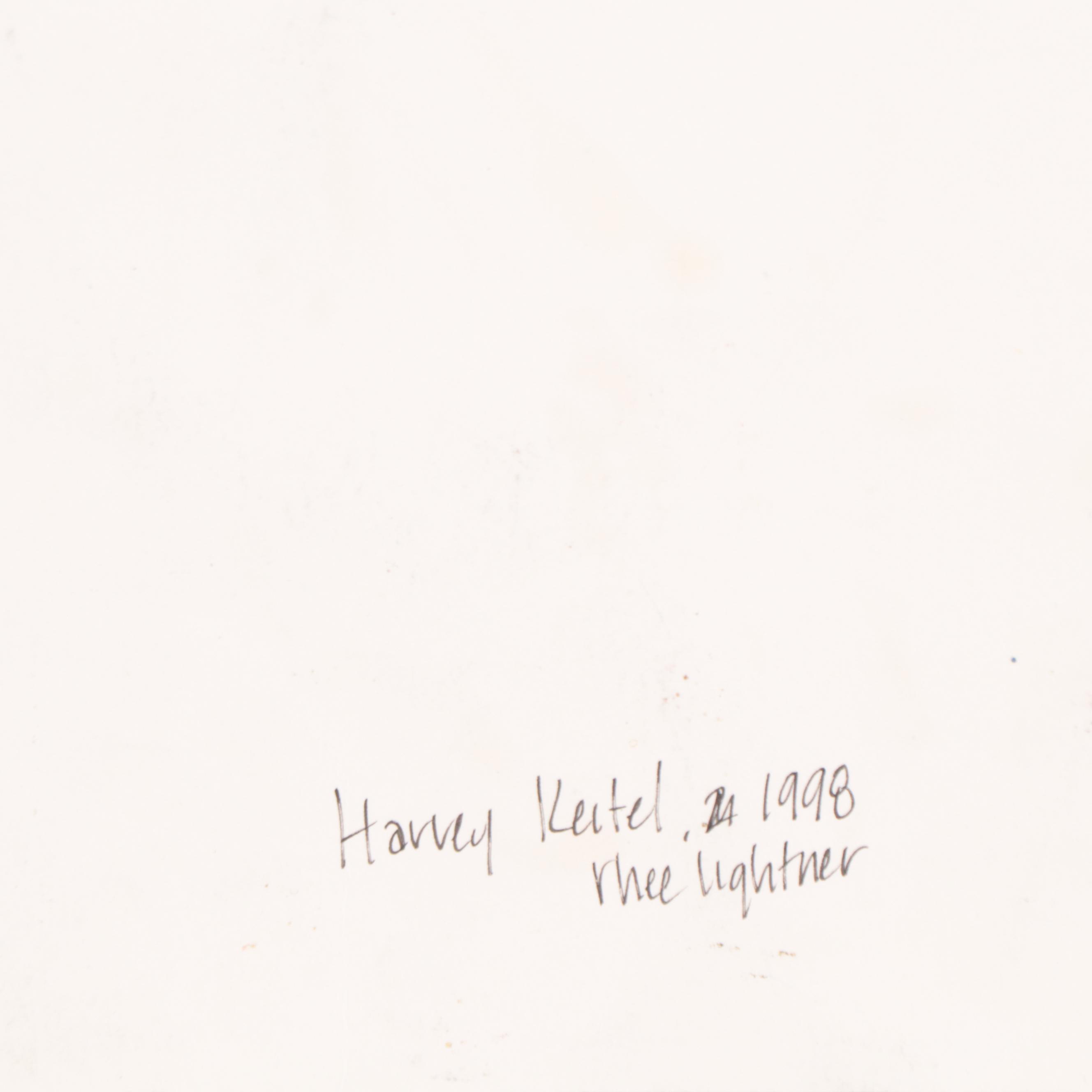 Rhee Lightner Acrylic Portrait "Harvey Keitel," 1998