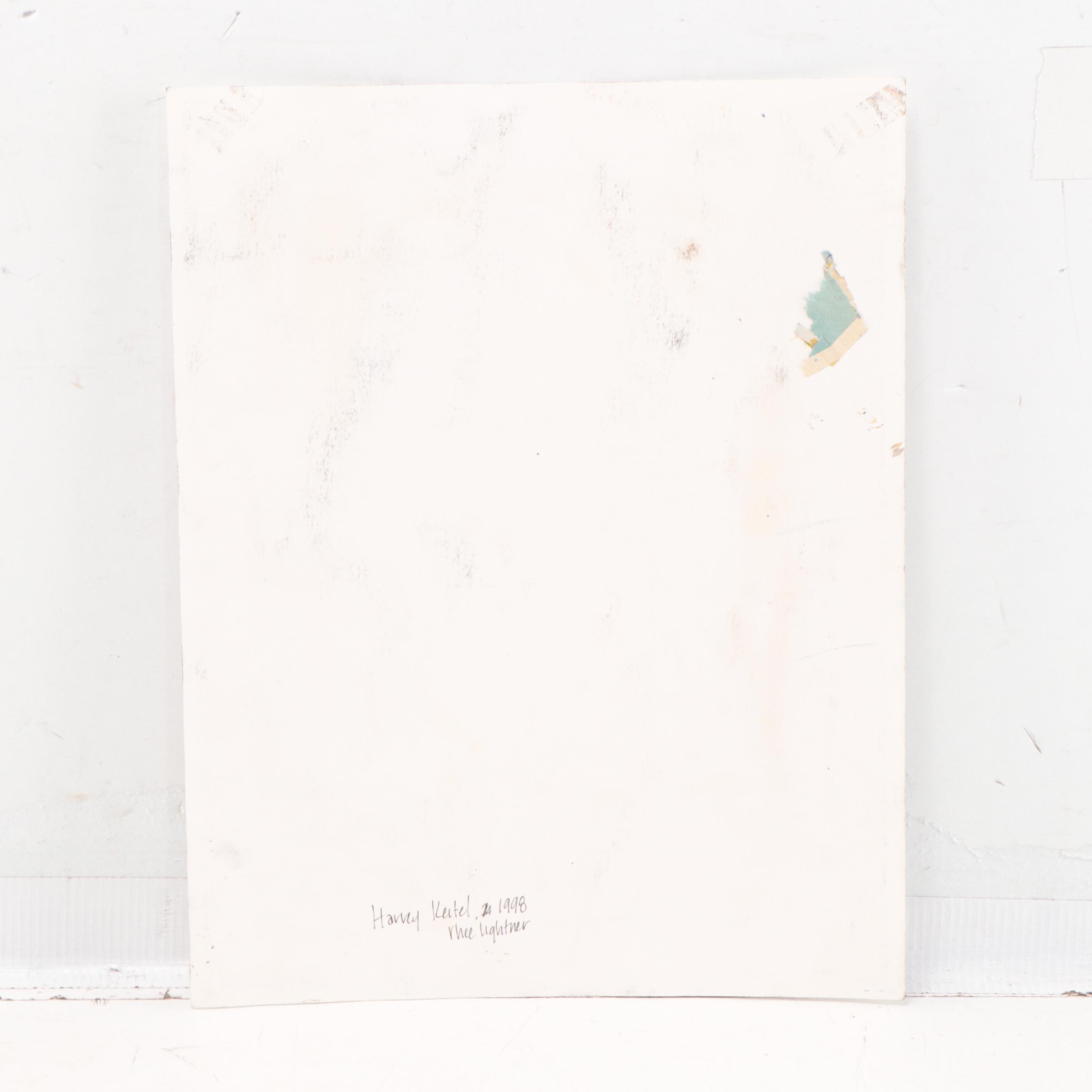 Rhee Lightner Acrylic Portrait "Harvey Keitel," 1998