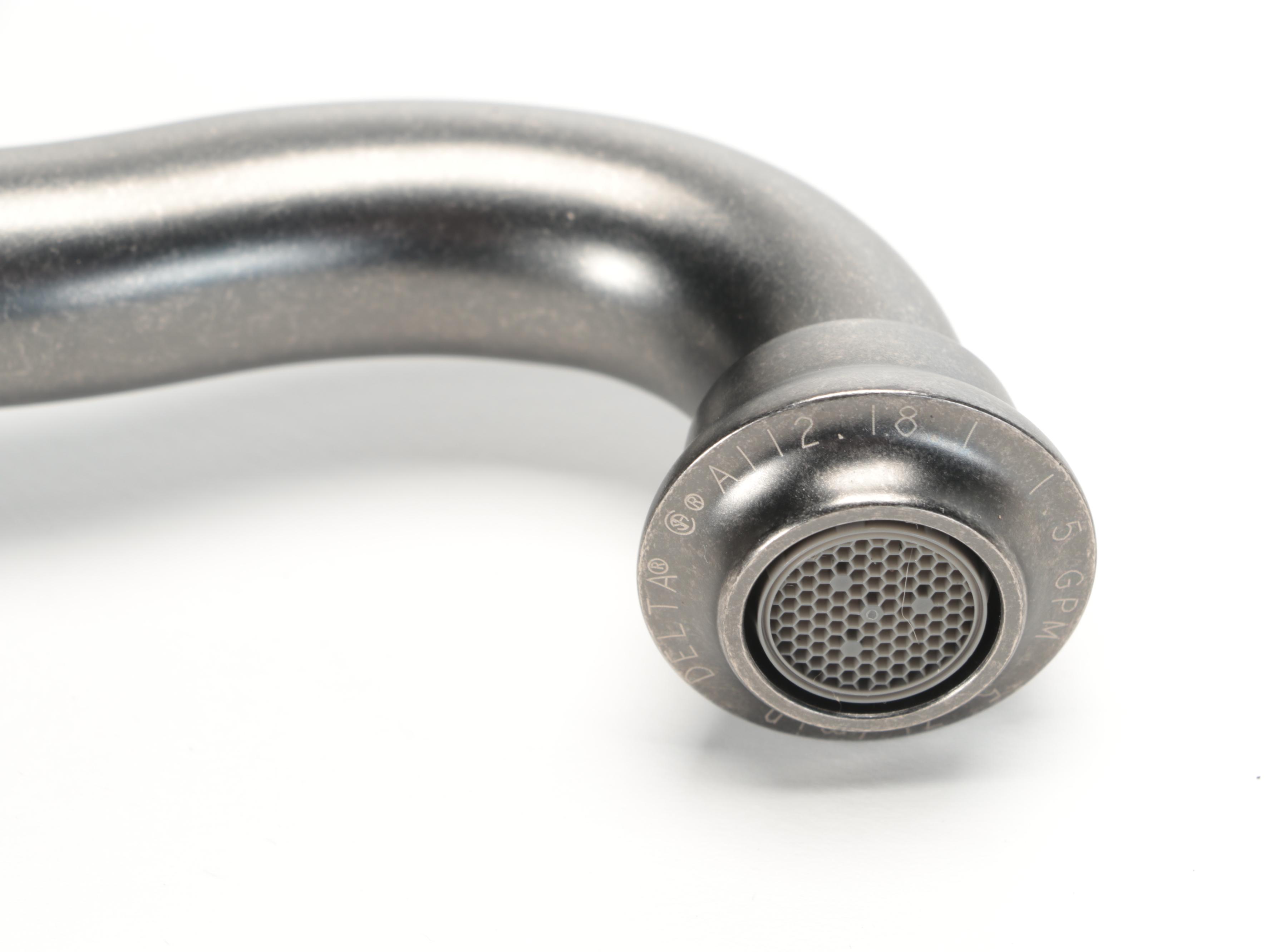 Delta Aged Pewter Victorian Single Handle Vessel Faucets