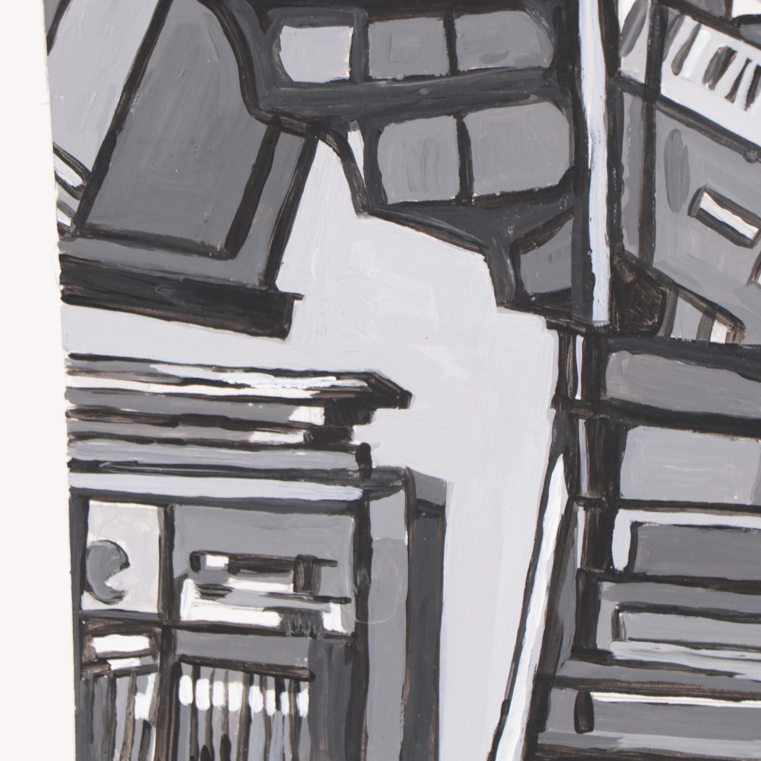 Rhee Lightner Acrylic Painting "The Mercantile Library," 2016