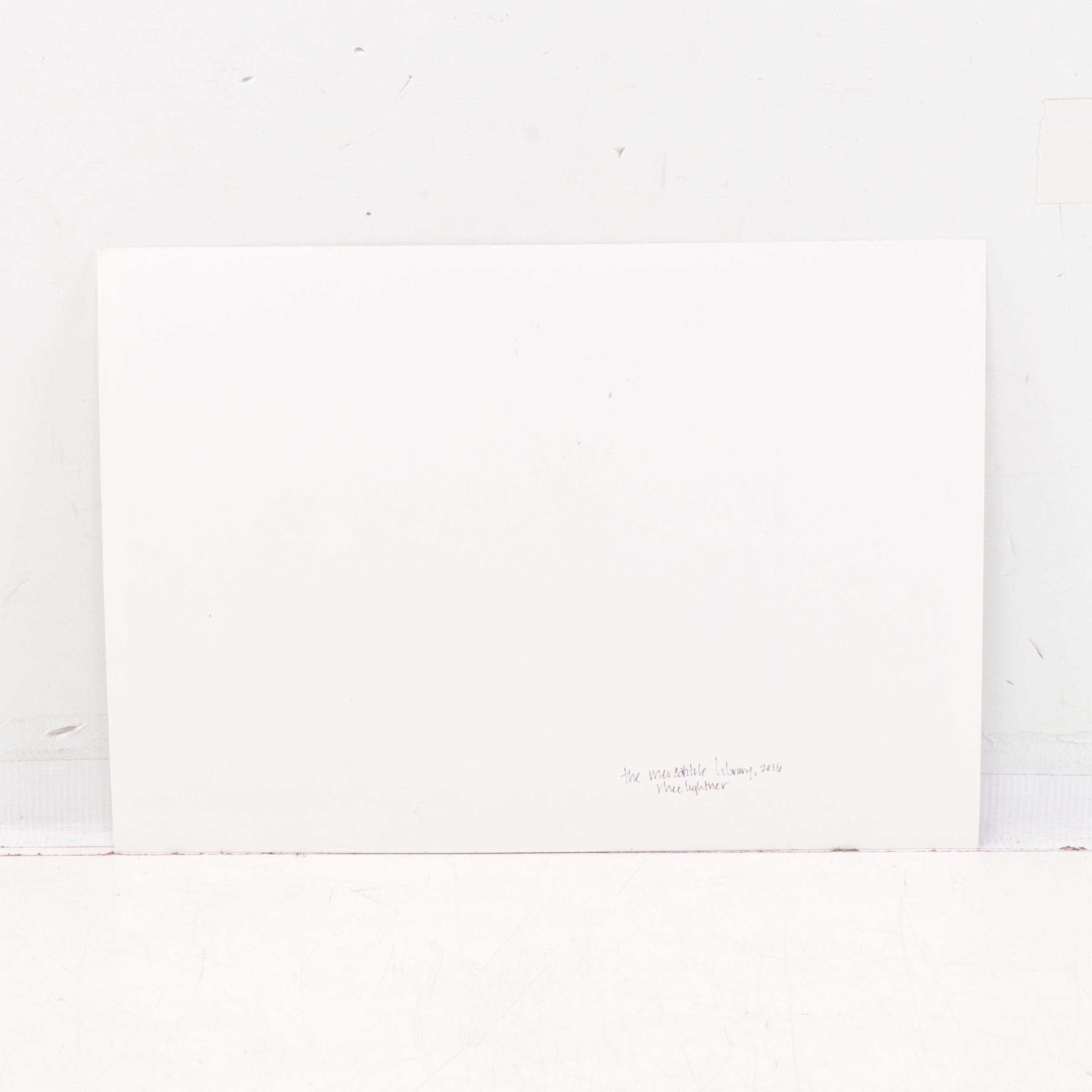 Rhee Lightner Acrylic Painting "The Mercantile Library," 2016