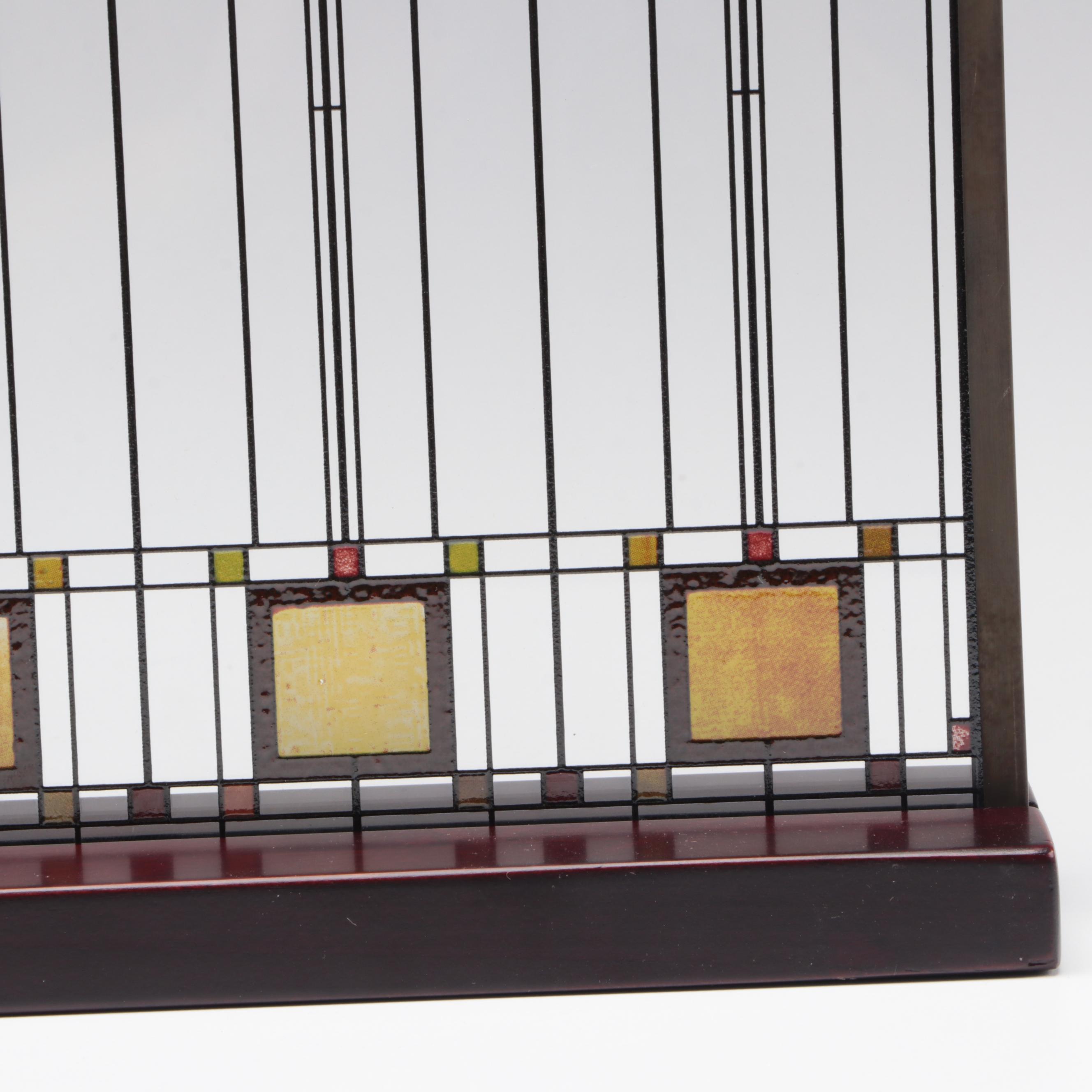 Reproduction Stained Window After Frank Lloyd Wright's Darwin D. Martin House