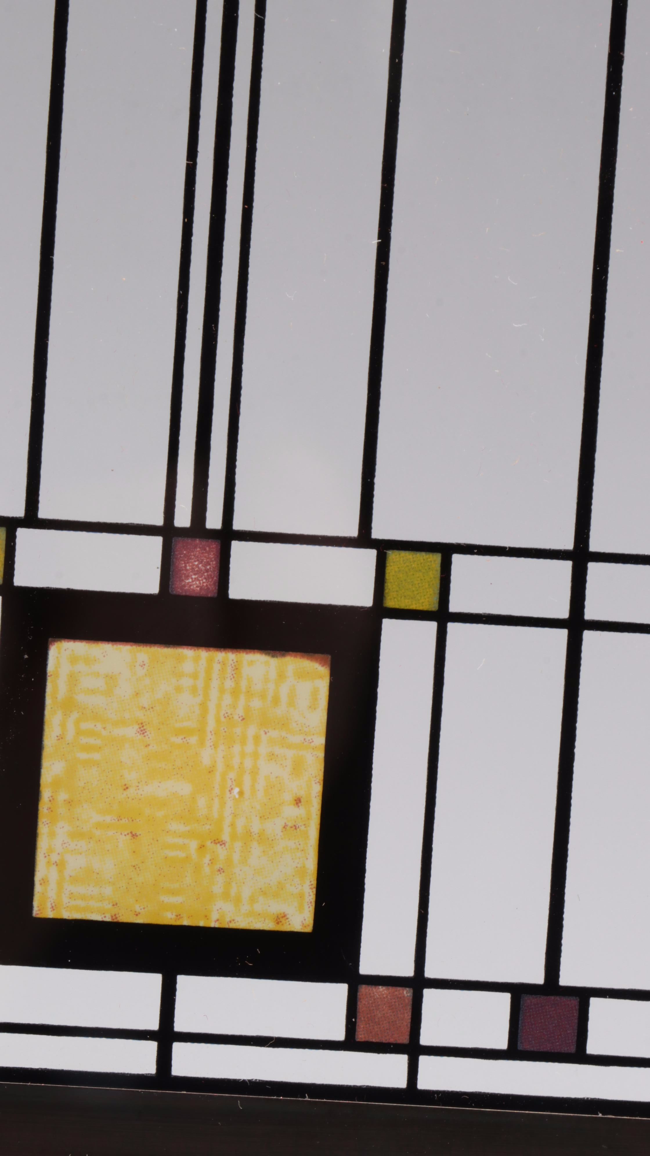 Reproduction Stained Window After Frank Lloyd Wright's Darwin D. Martin House