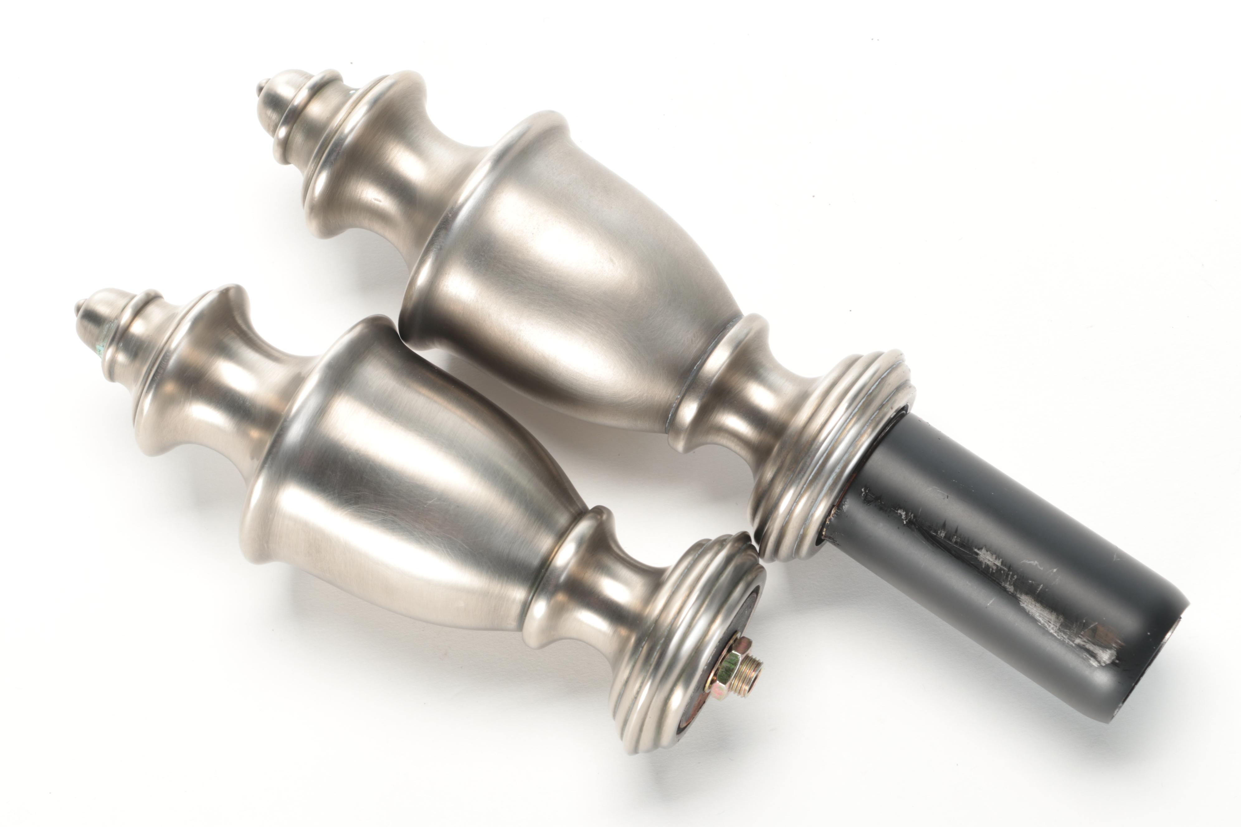 Ralph Lauren Home Curtain Rod with Urn Finials and Brackets