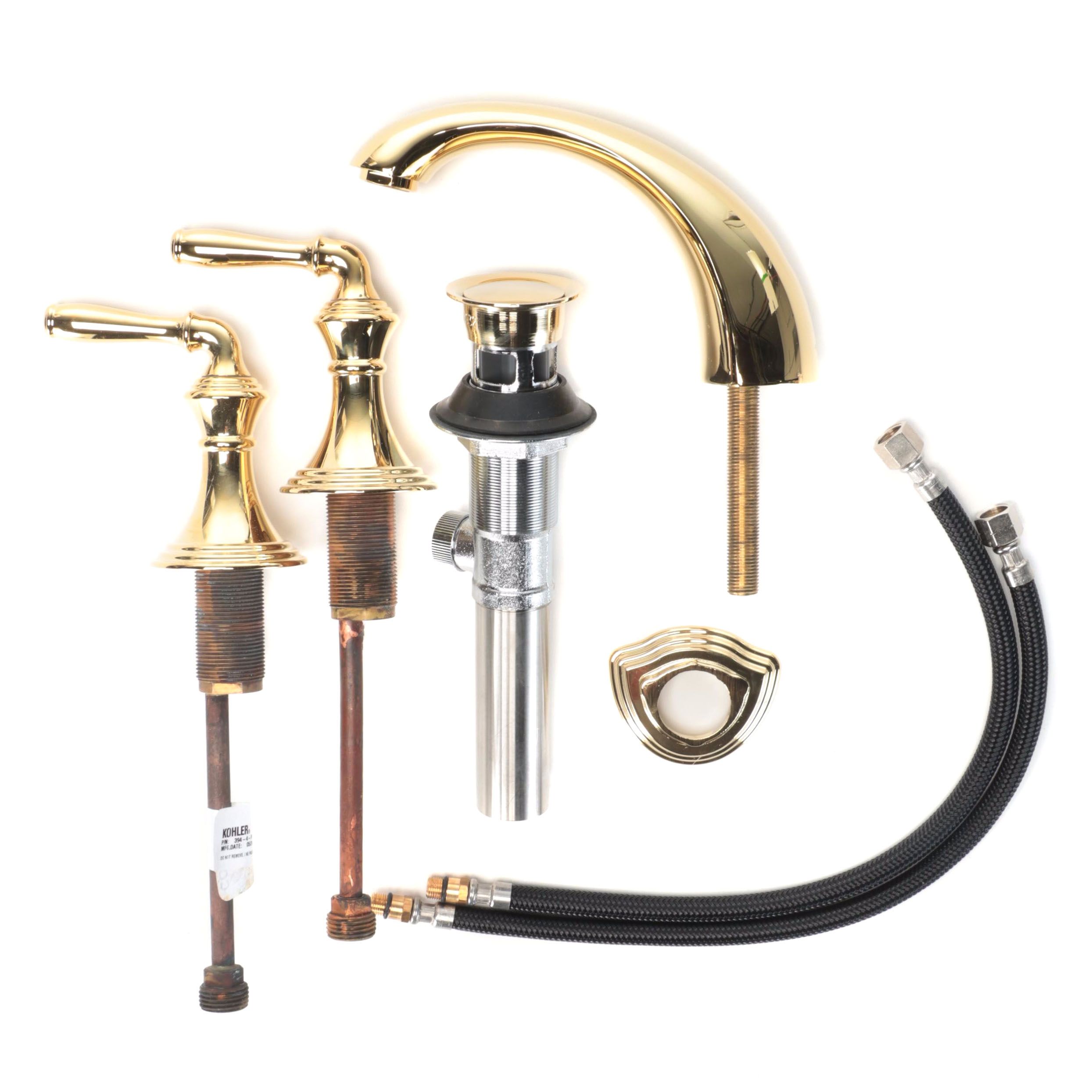Kohler Devonshire Polished Brass Lavatory Faucet