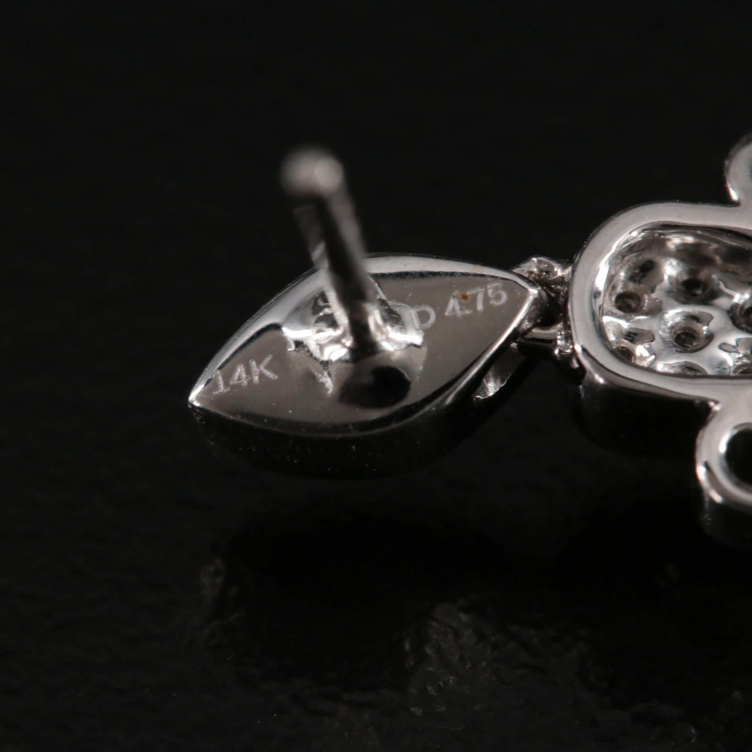 14K 4.75 CTW Diamond Chandelier Earrings