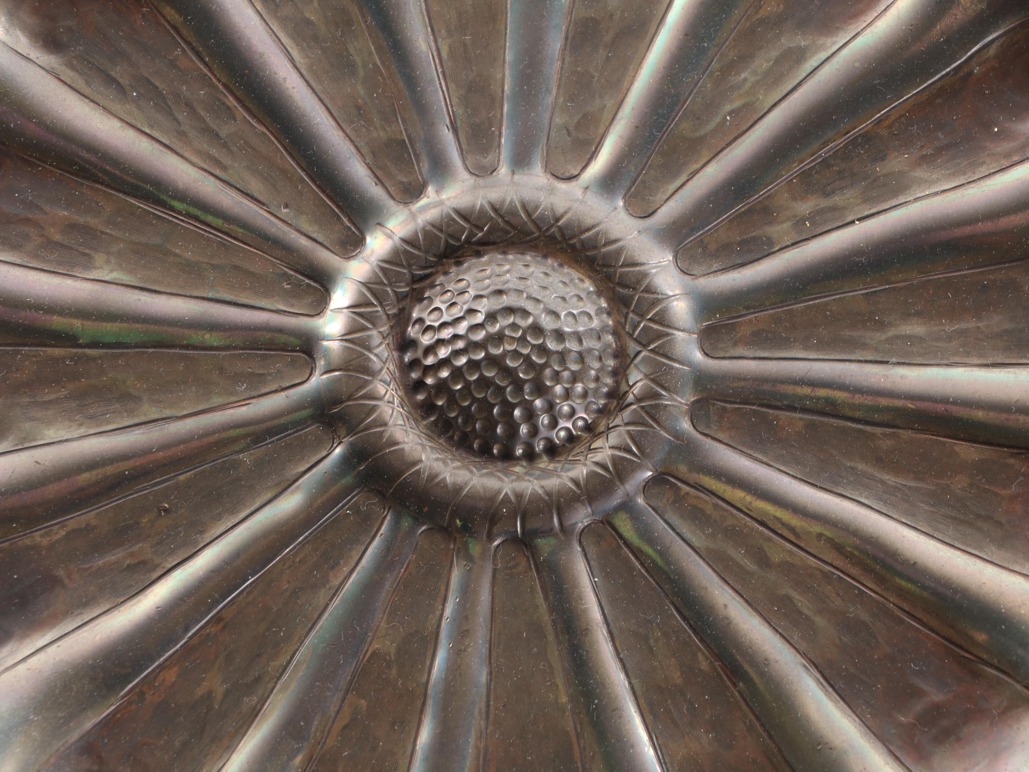 Bronzed Metal Wall Medallion, Contemporary