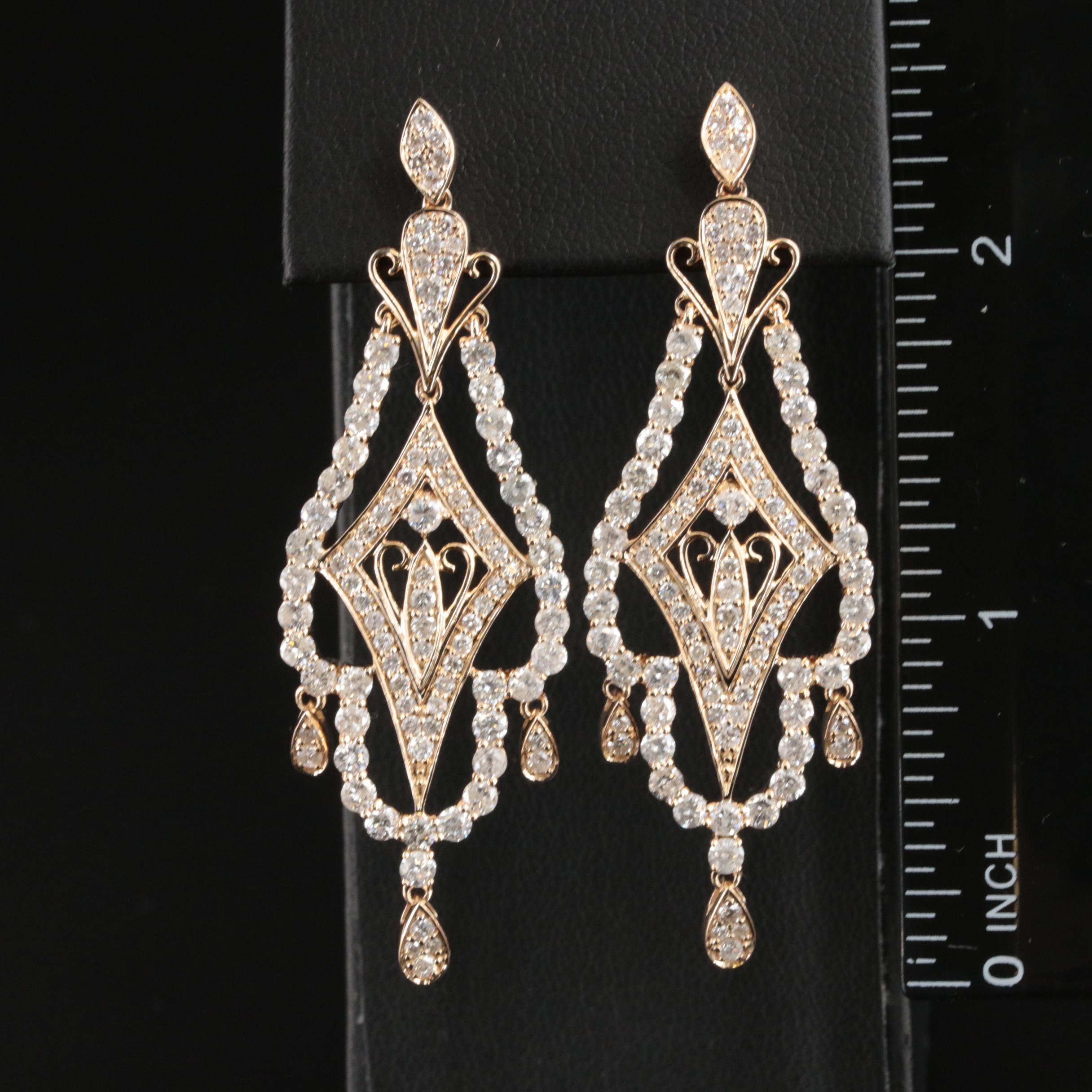 14K 5.36 CTW Diamond Earrings