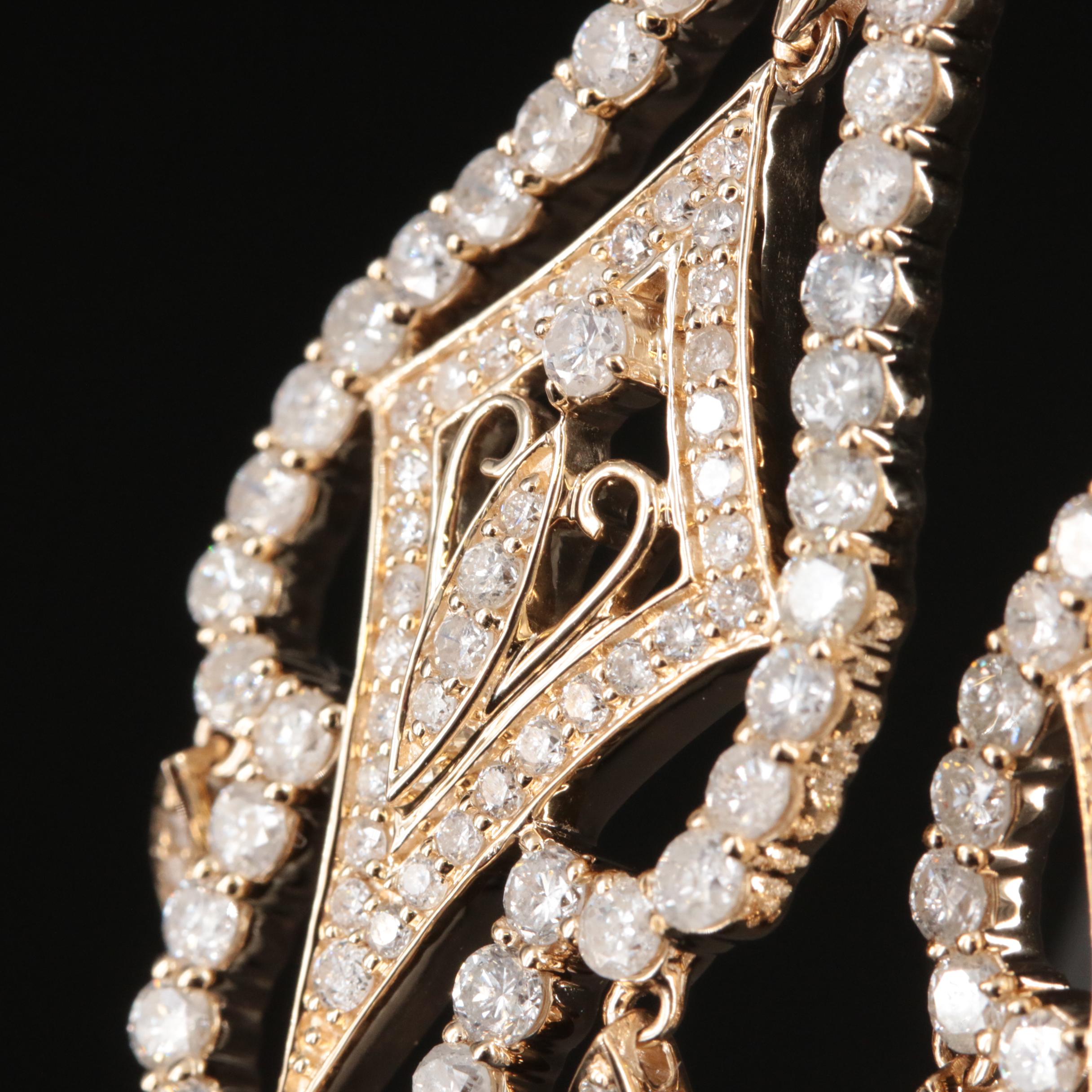 14K 5.36 CTW Diamond Earrings