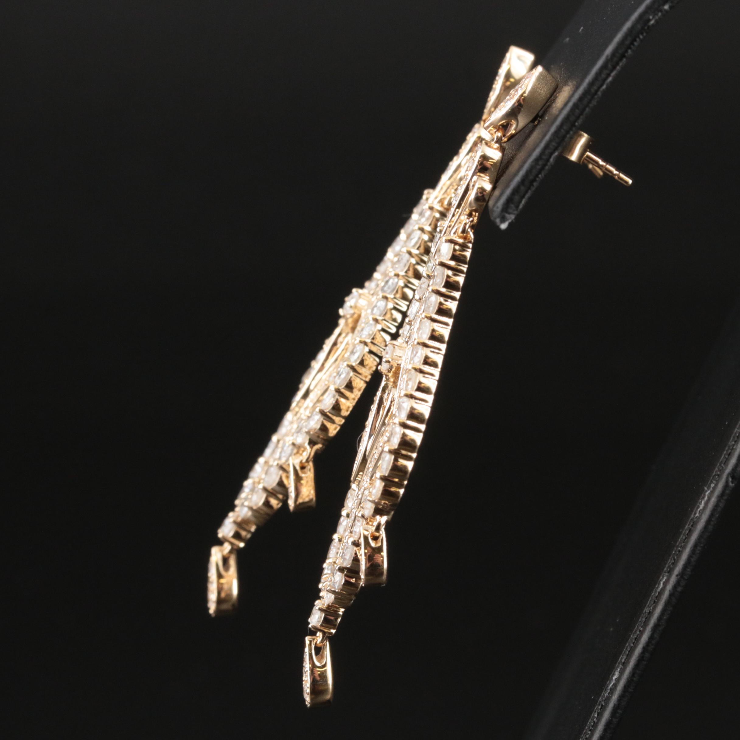 14K 5.36 CTW Diamond Earrings