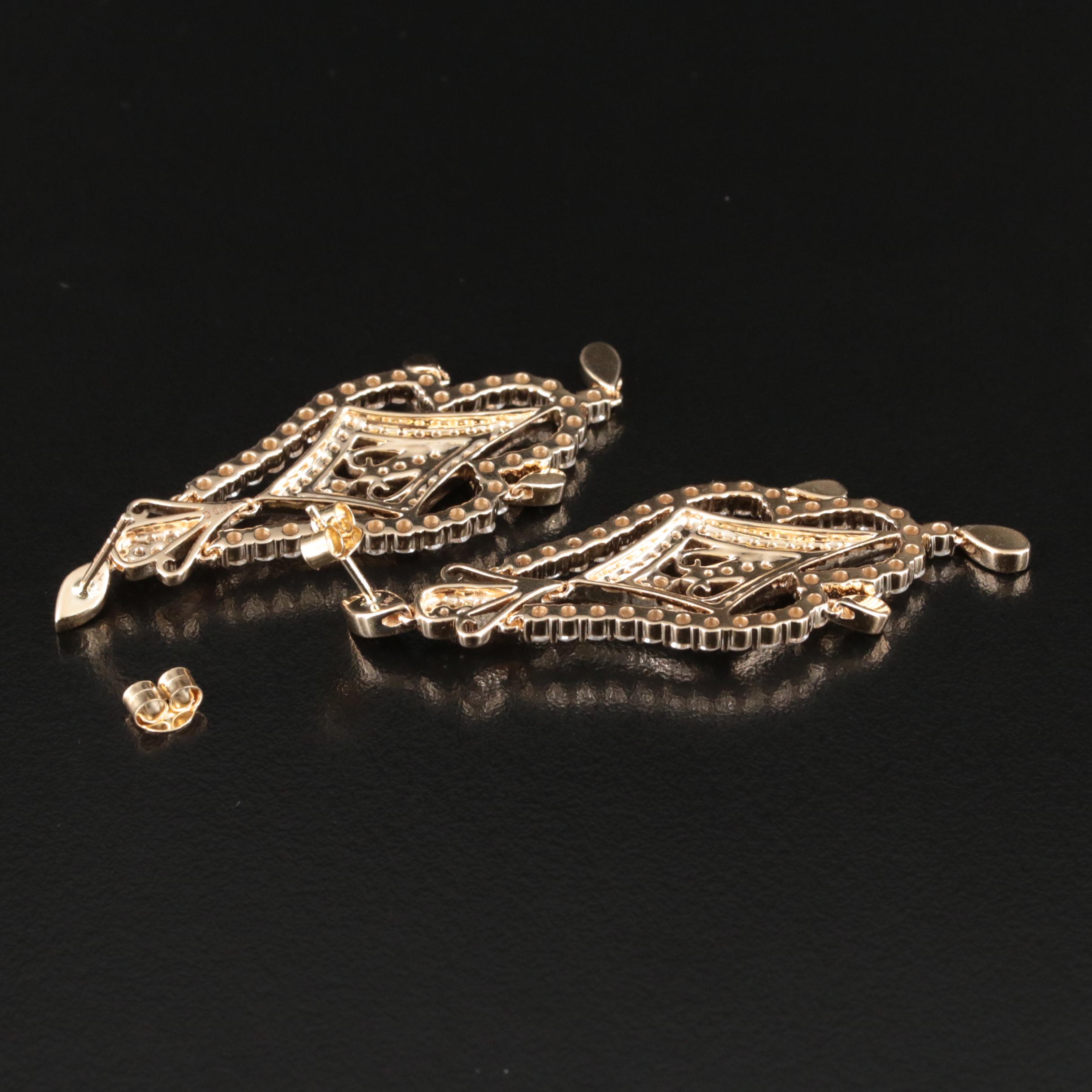 14K 5.36 CTW Diamond Earrings