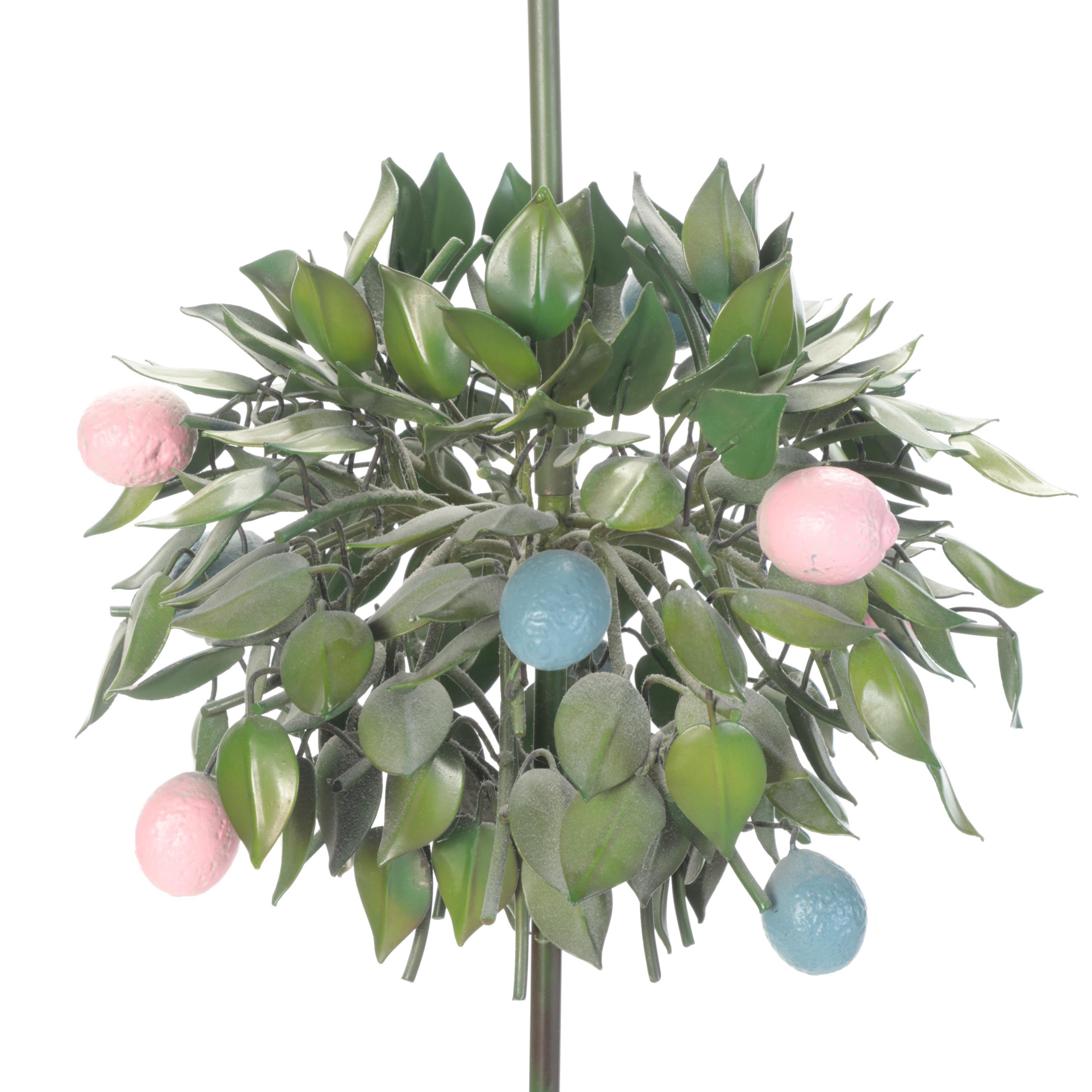 Pair of Easter Themed Topiary Console Lamps, 20th Century