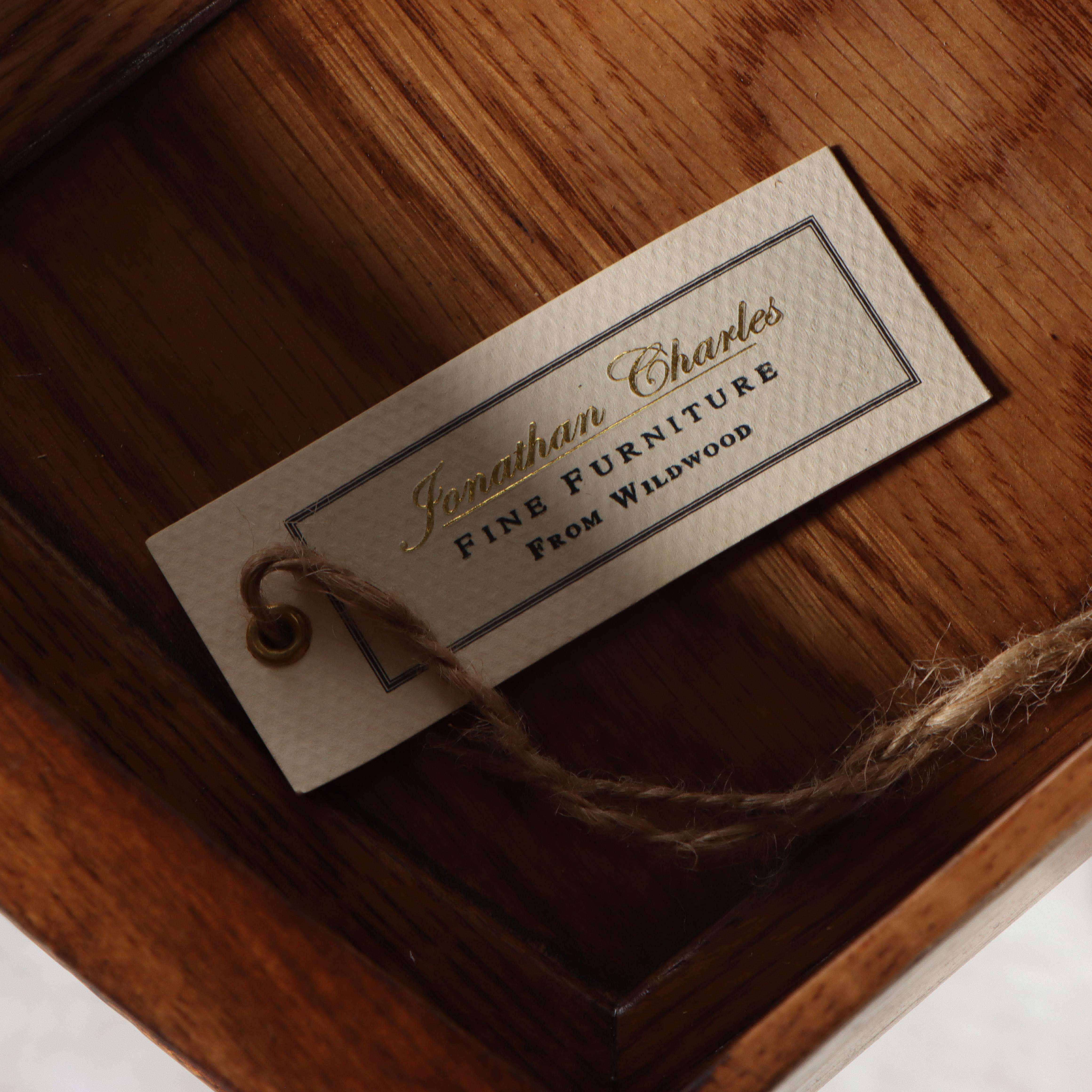 Jonathan Charles "Windsor Collection" Oval Marquetry Side Table