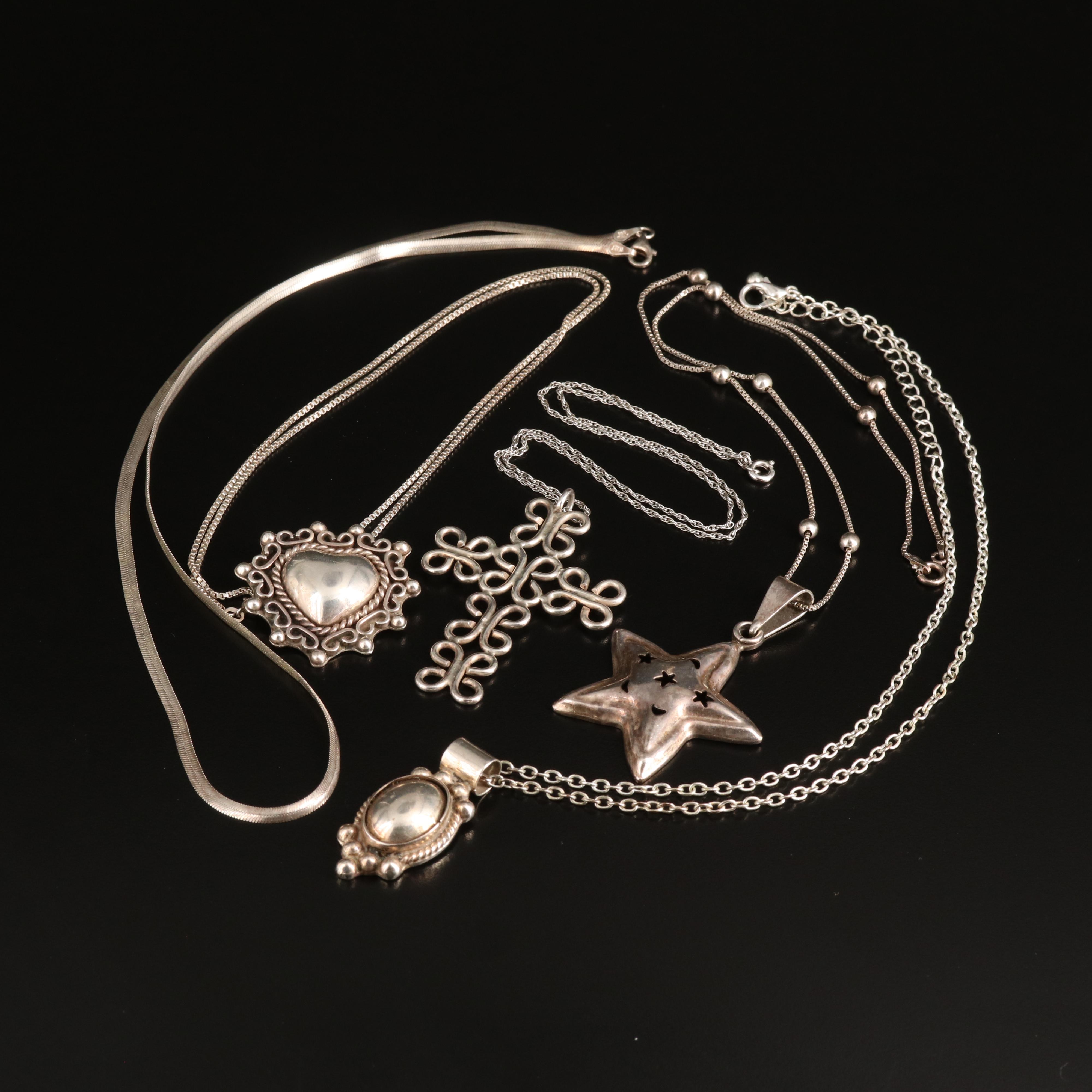 Mexican Pendants Featured in Sterling Necklace Collection