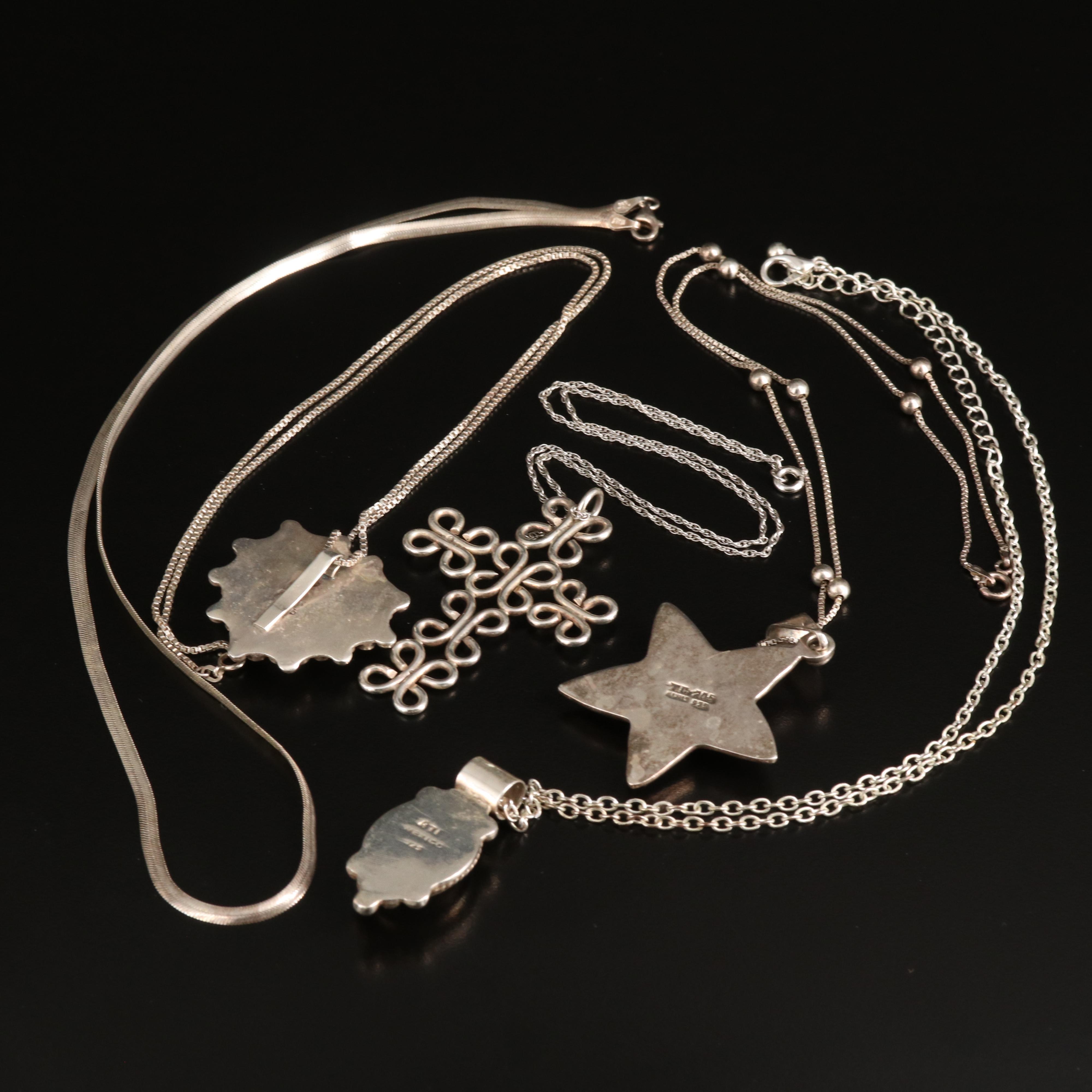 Mexican Pendants Featured in Sterling Necklace Collection
