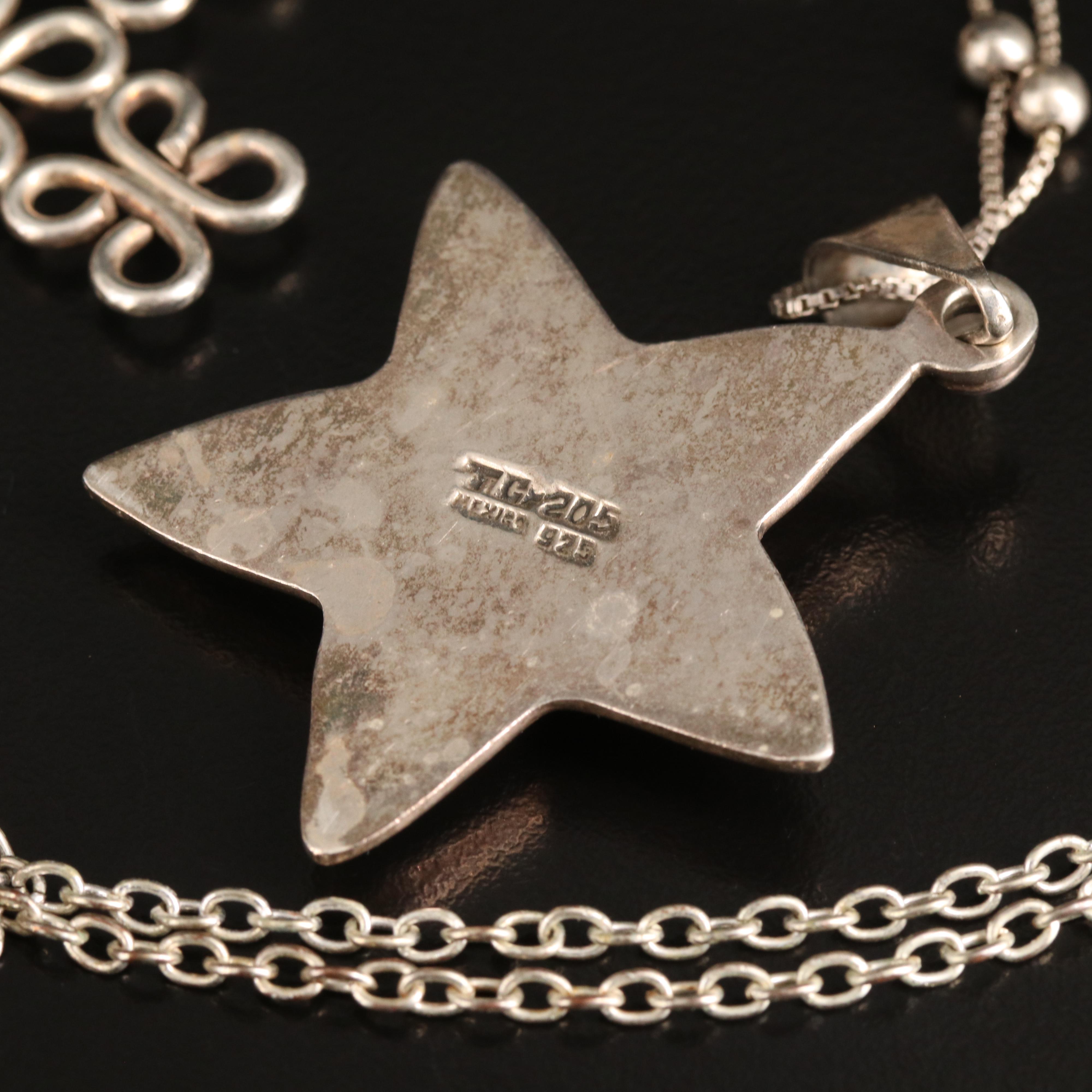 Mexican Pendants Featured in Sterling Necklace Collection