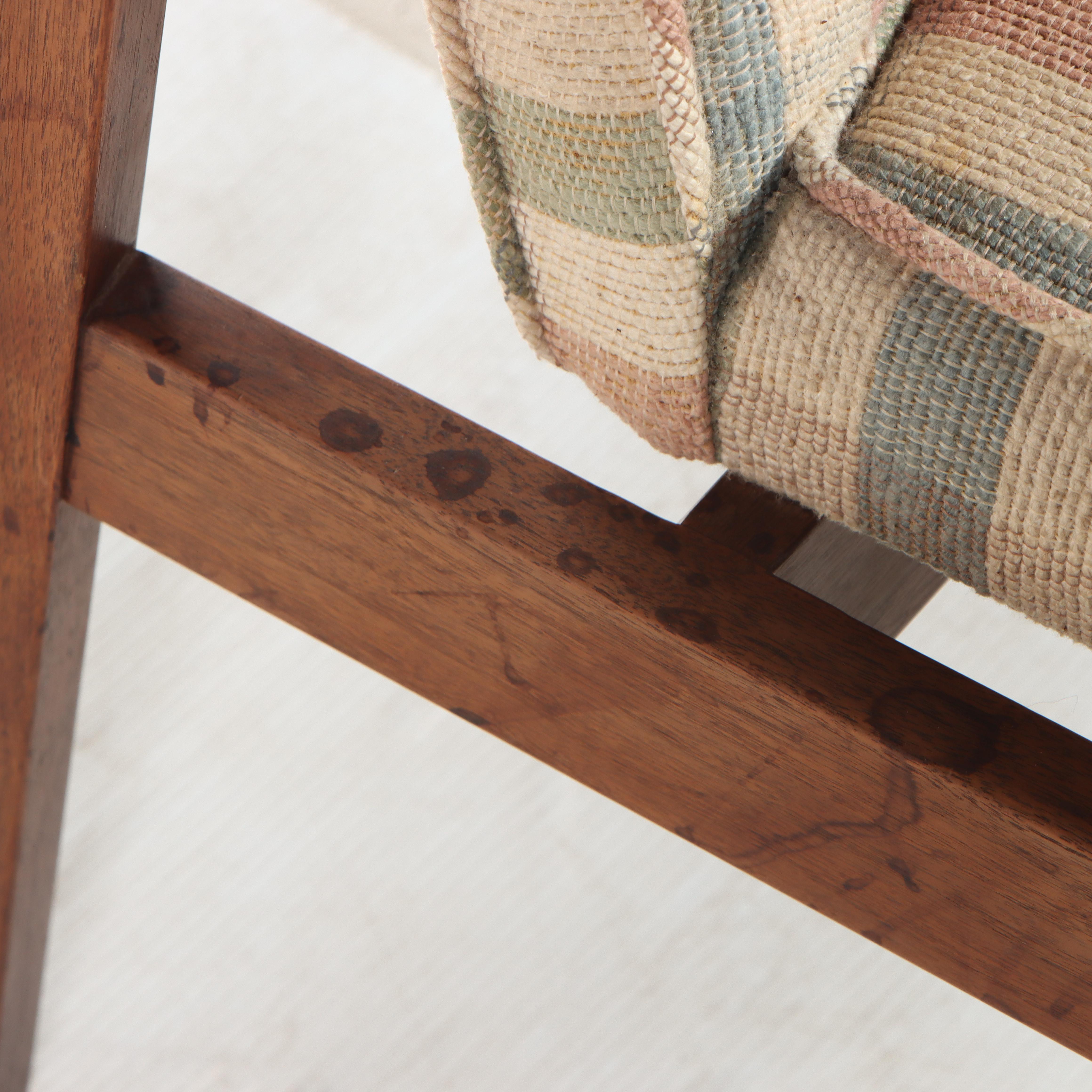 Pair of George Nelson for Herman Miller Walnut Open Armchairs