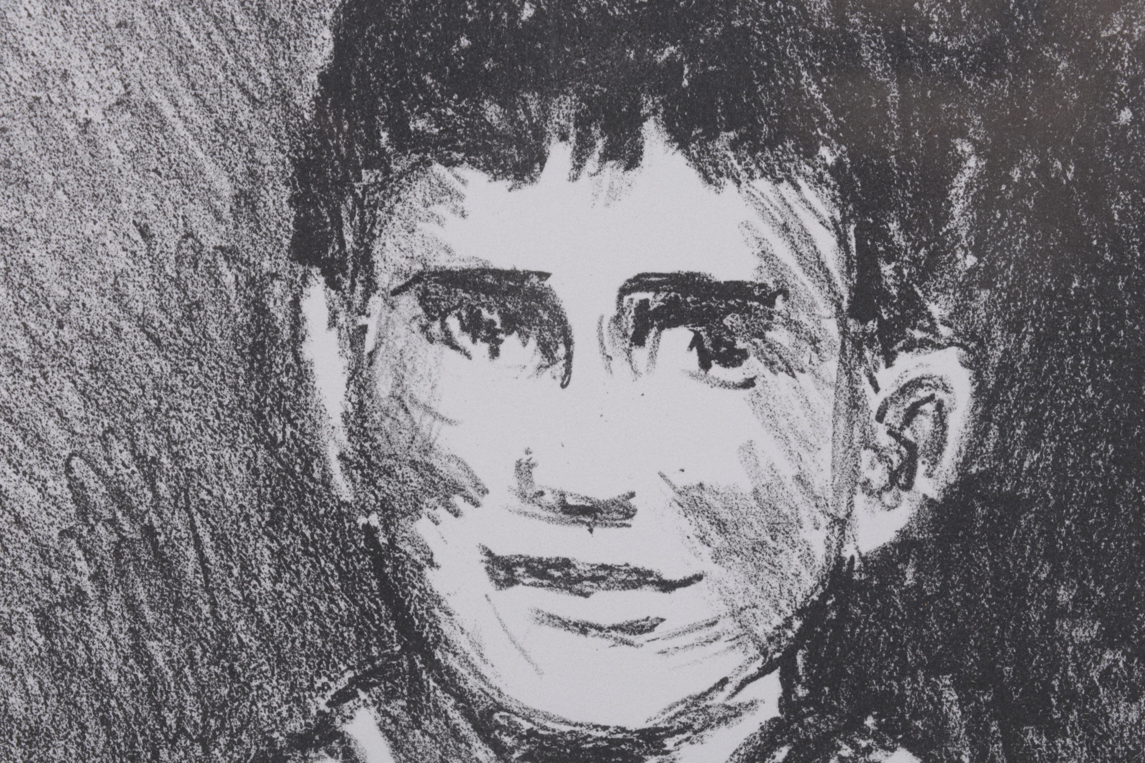 Sidney Chafetz Lithograph "Brothers," 2002