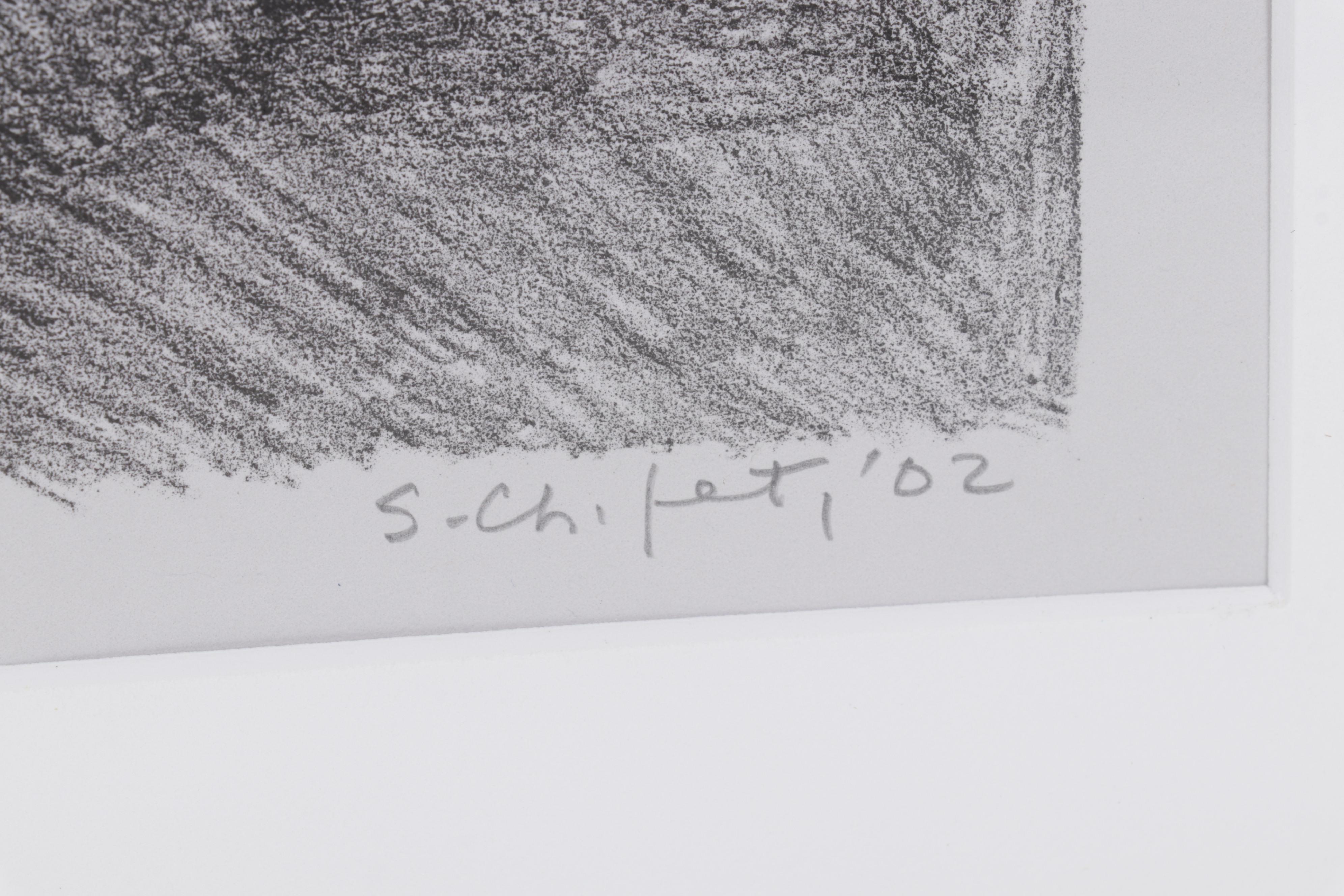 Sidney Chafetz Lithograph "Brothers," 2002