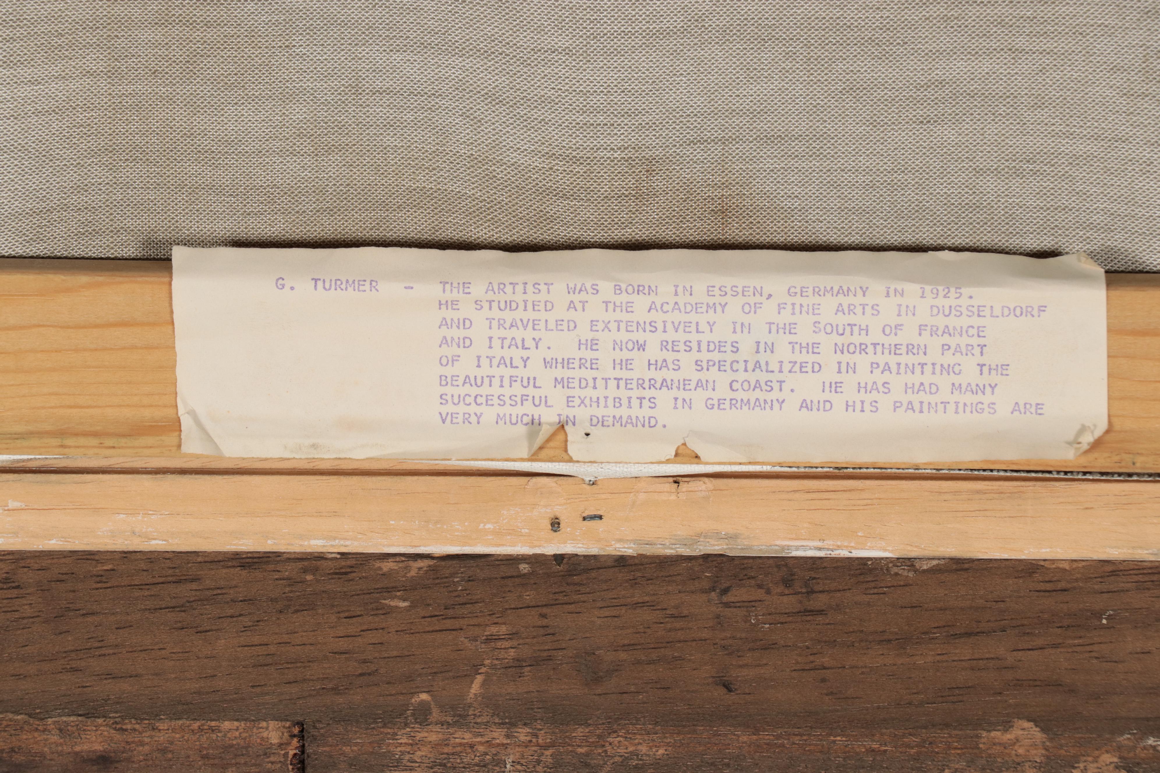 Mountainous Lake Landscape Oil Painting