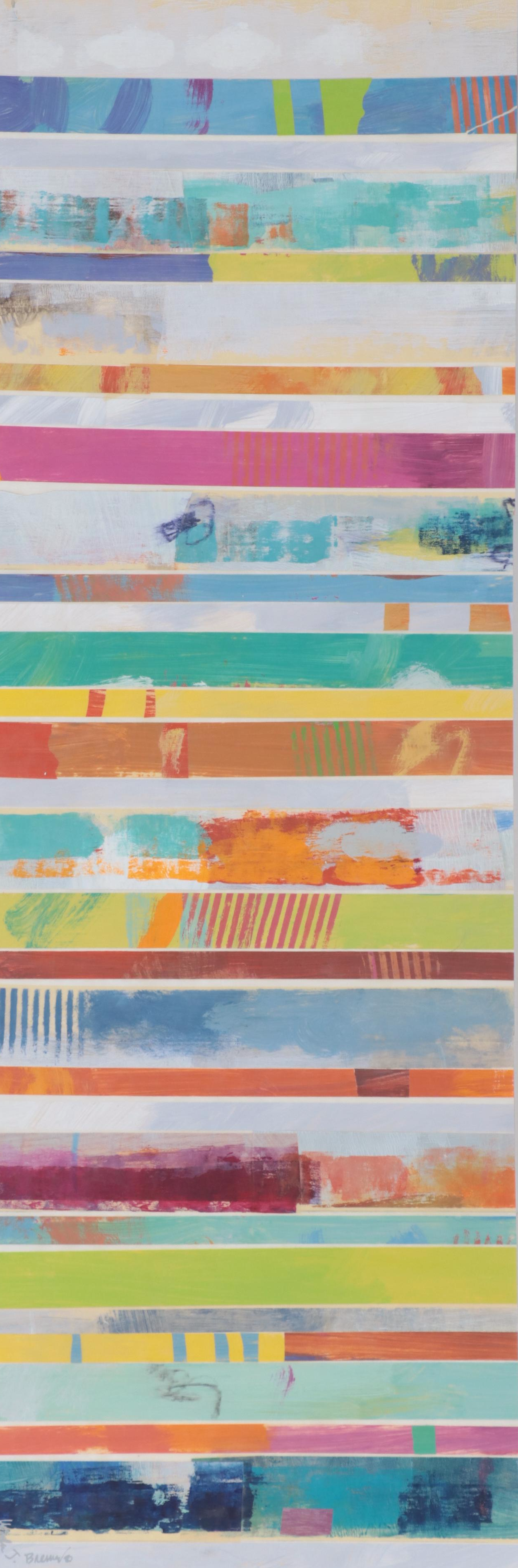 Ursula J. Brenner Large-Scale Non-objective Mixed Media Painting, 21st Century