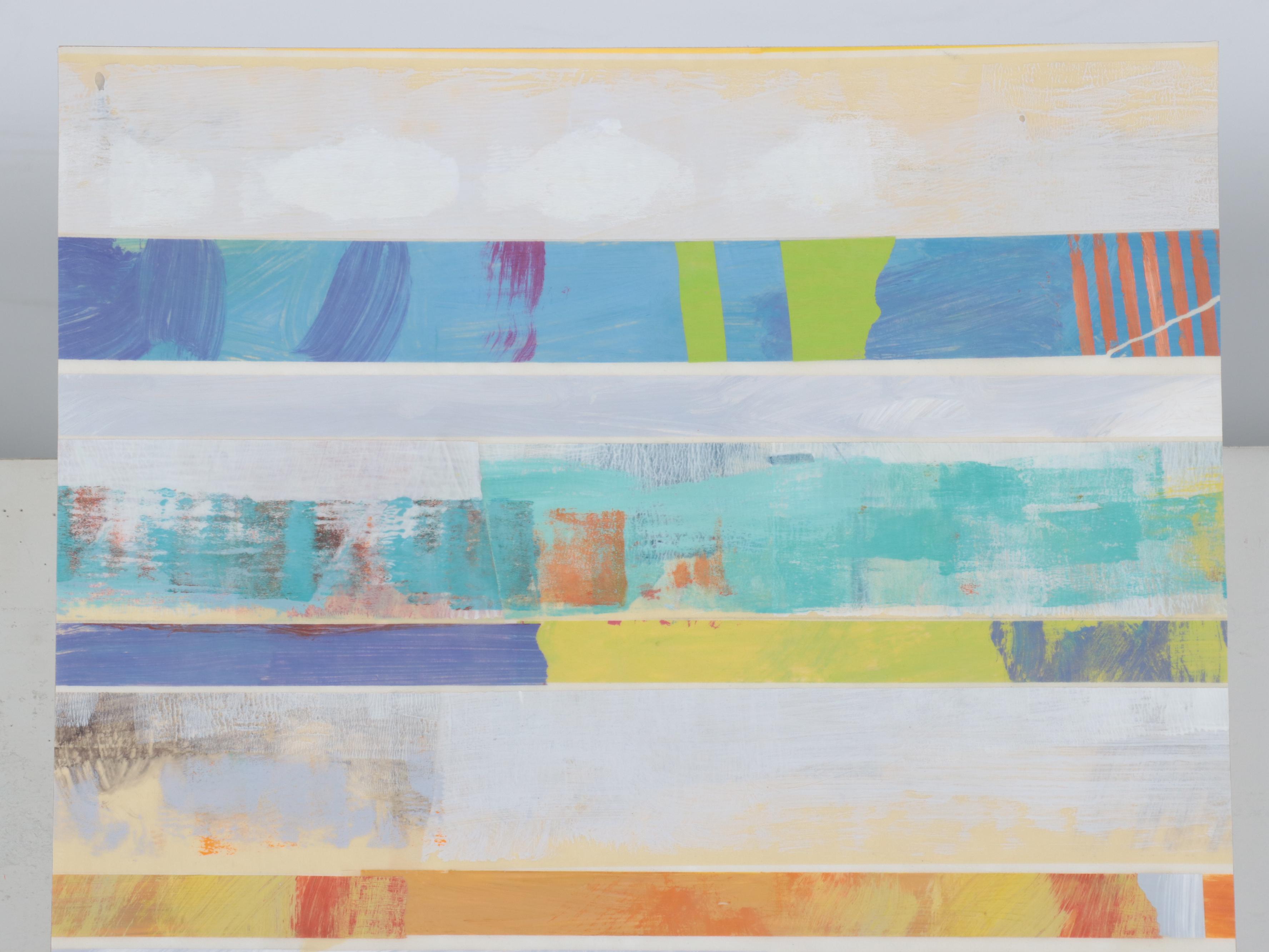 Ursula J. Brenner Large-Scale Non-objective Mixed Media Painting, 21st Century