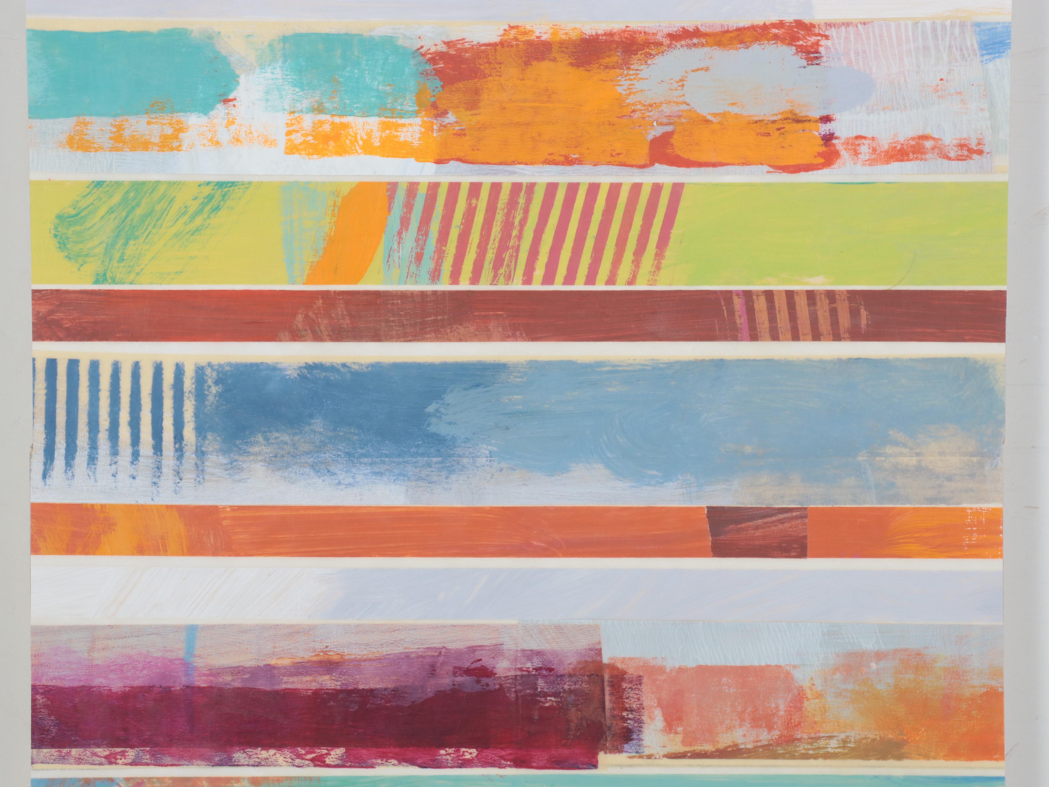 Ursula J. Brenner Large-Scale Non-objective Mixed Media Painting, 21st Century