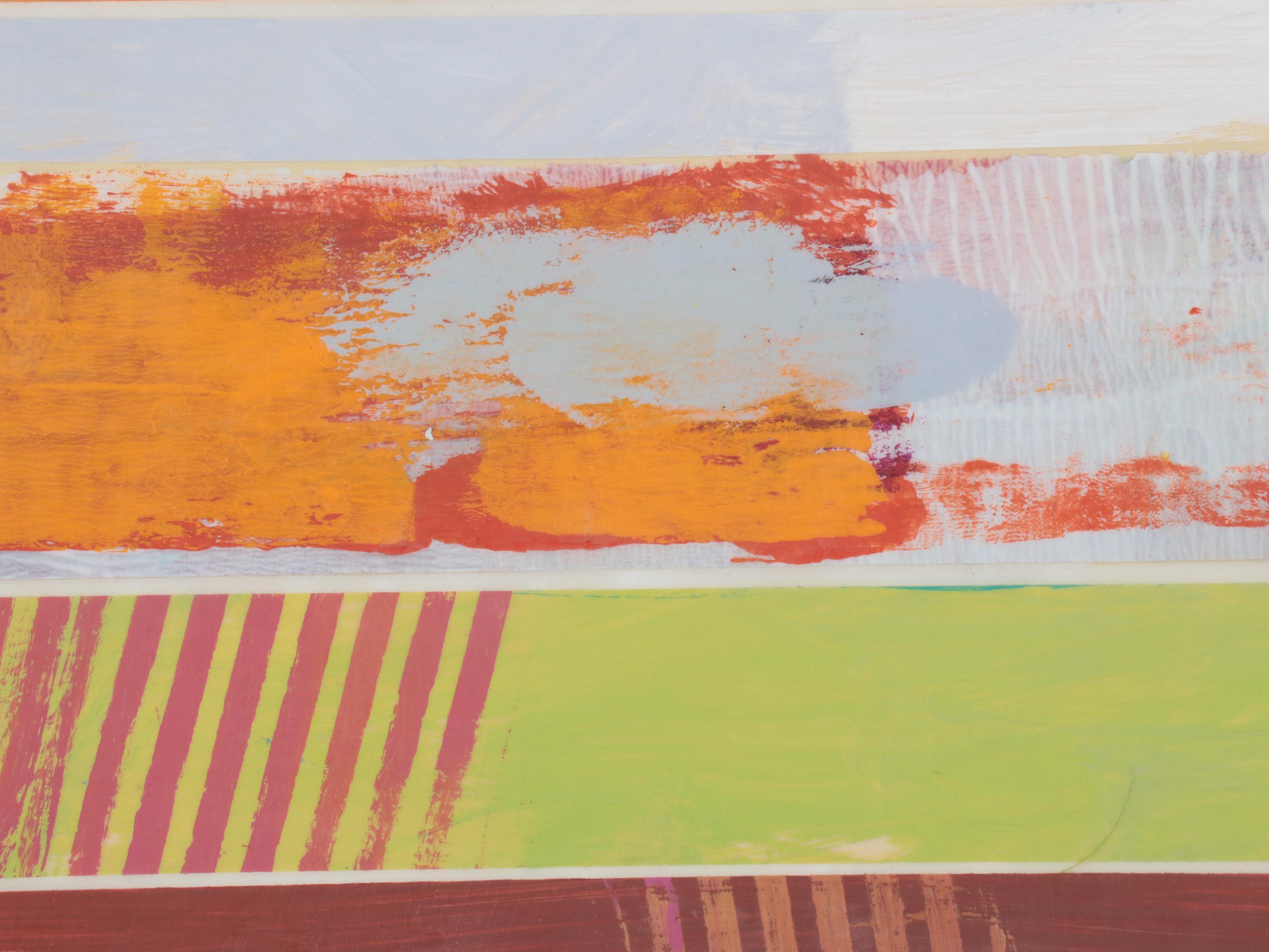 Ursula J. Brenner Large-Scale Non-objective Mixed Media Painting, 21st Century