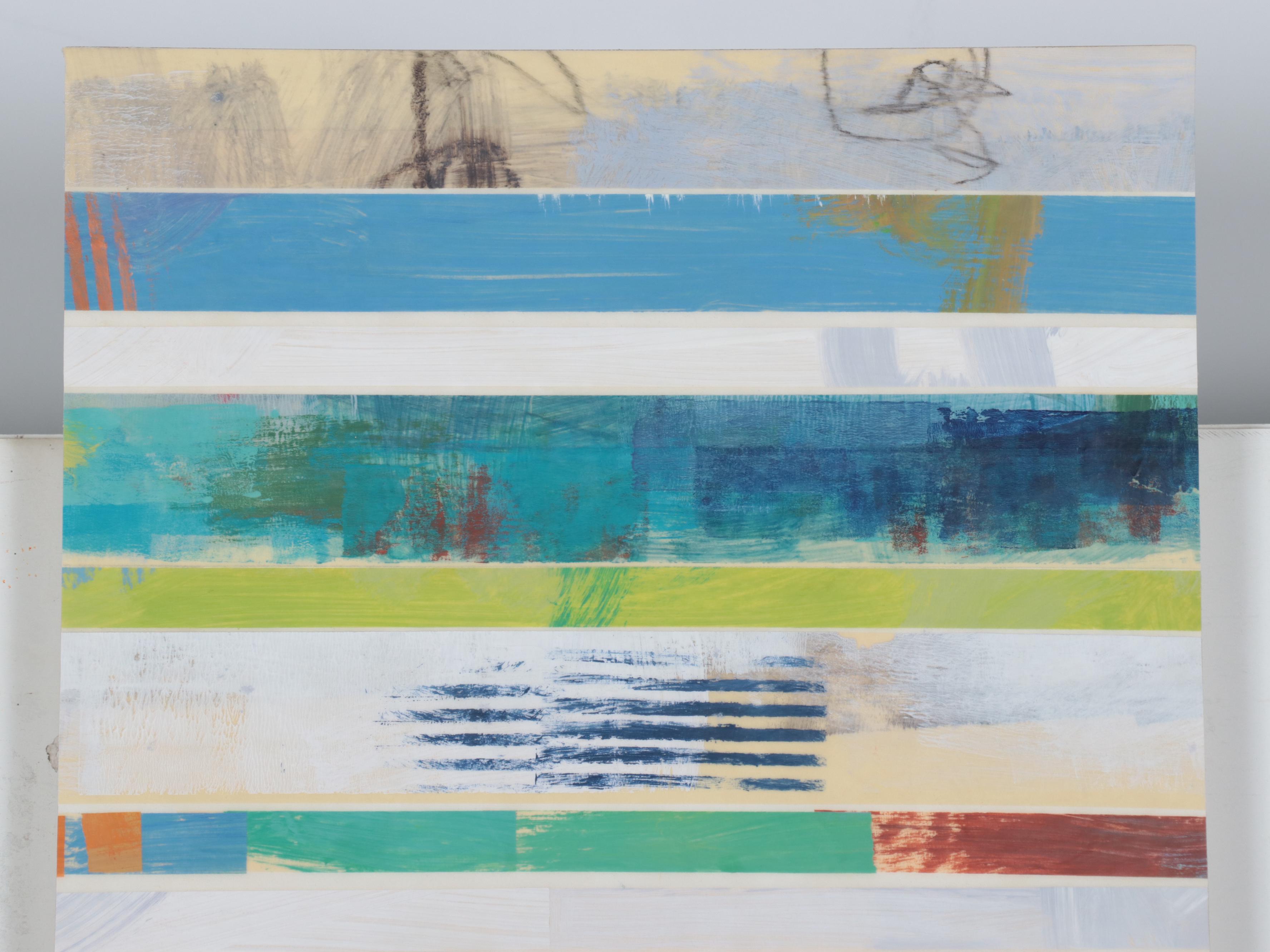 Ursula J. Brenner Large-Scale Non-objective Mixed Media Painting, 21st Century