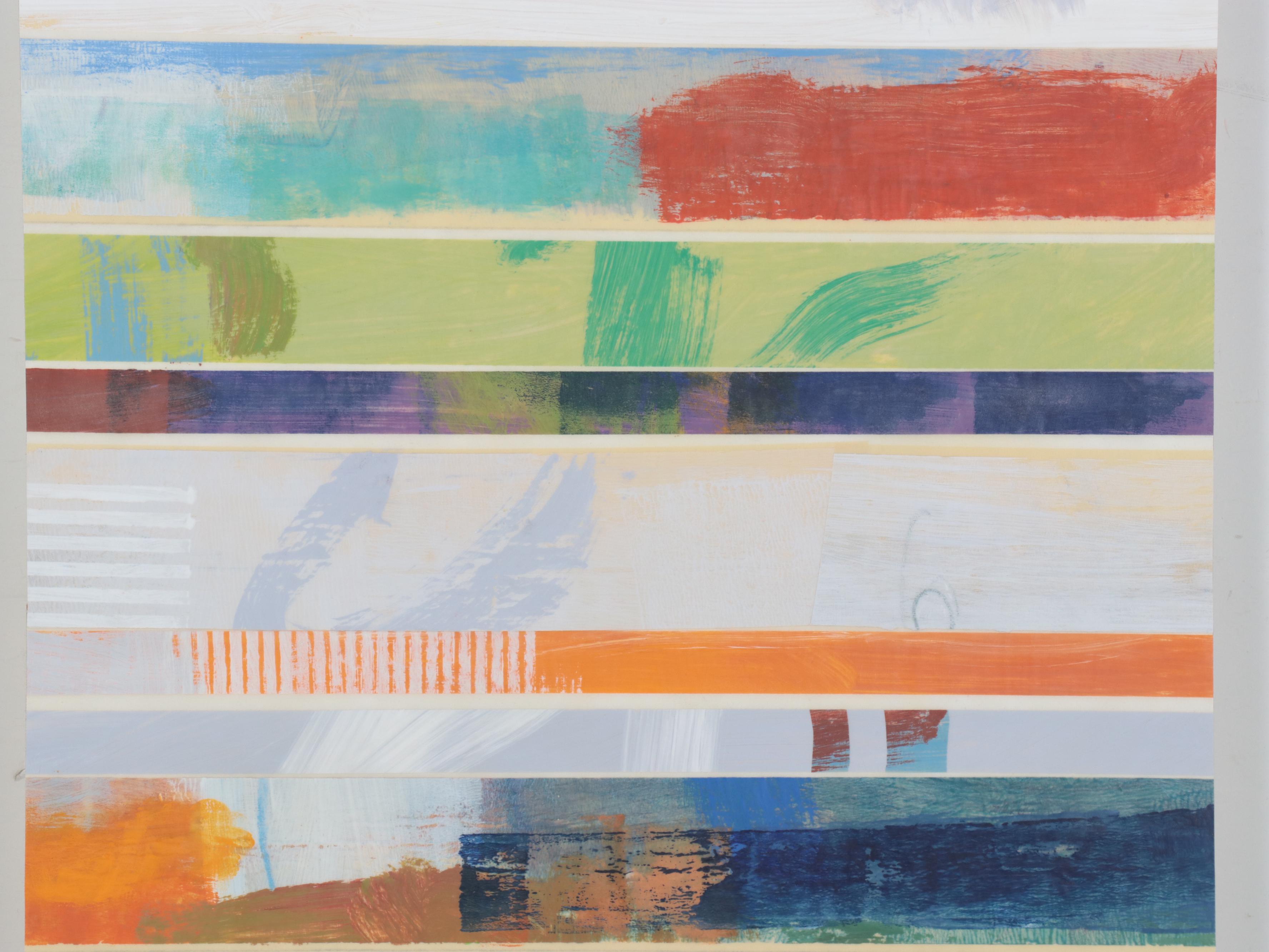 Ursula J. Brenner Large-Scale Non-objective Mixed Media Painting, 21st Century