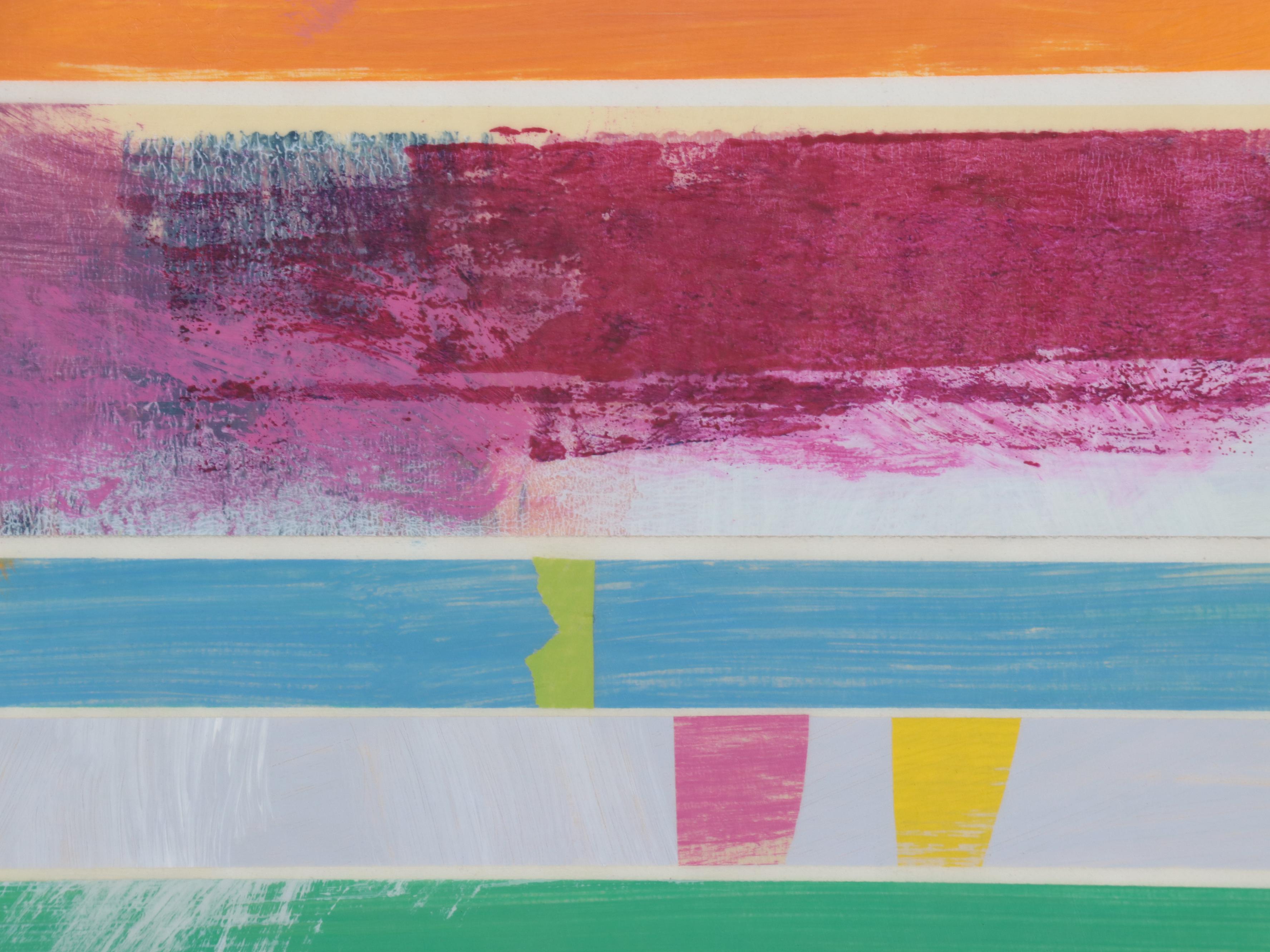 Ursula J. Brenner Large-Scale Non-objective Mixed Media Painting, 21st Century