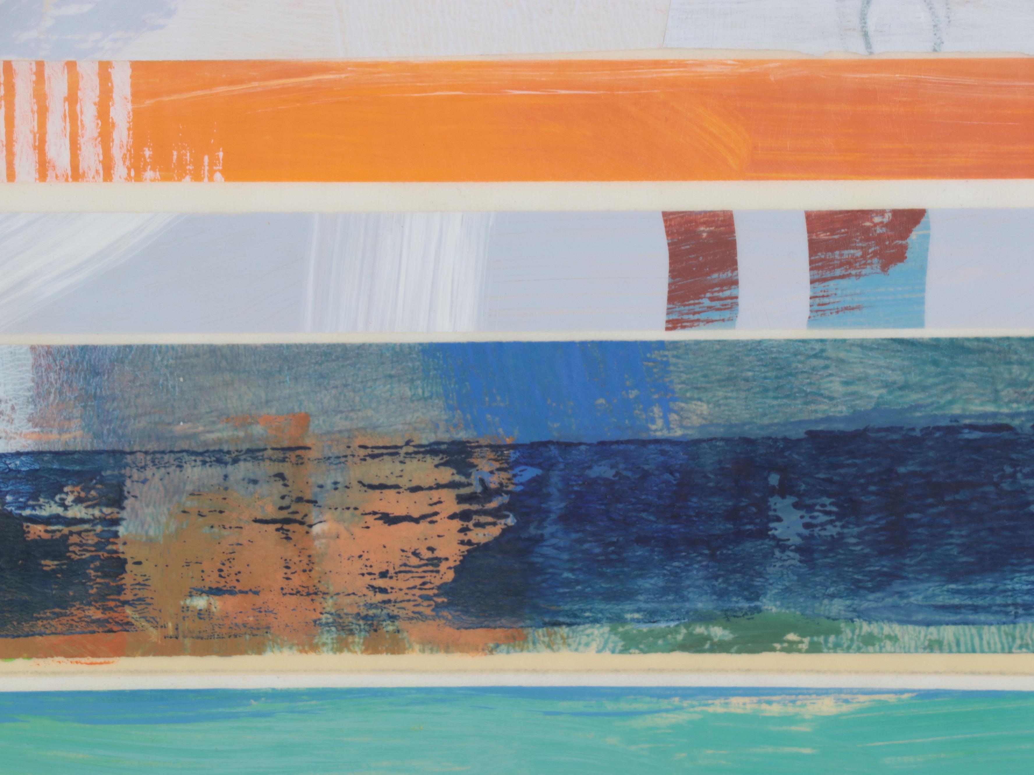 Ursula J. Brenner Large-Scale Non-objective Mixed Media Painting, 21st Century