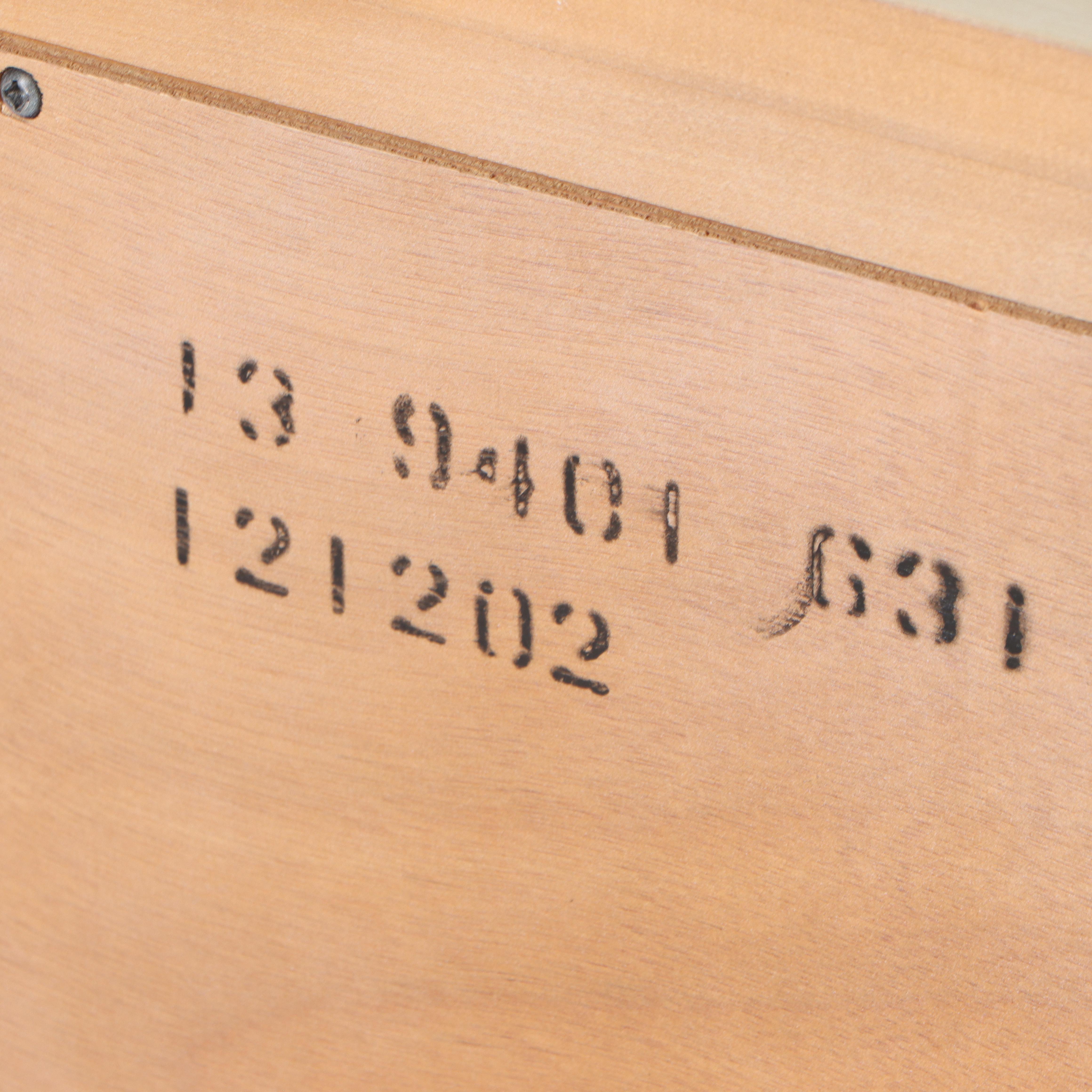 Ethan Allen Hand-Painted Antiqued Chest of Drawers With Floral and Bird Motif