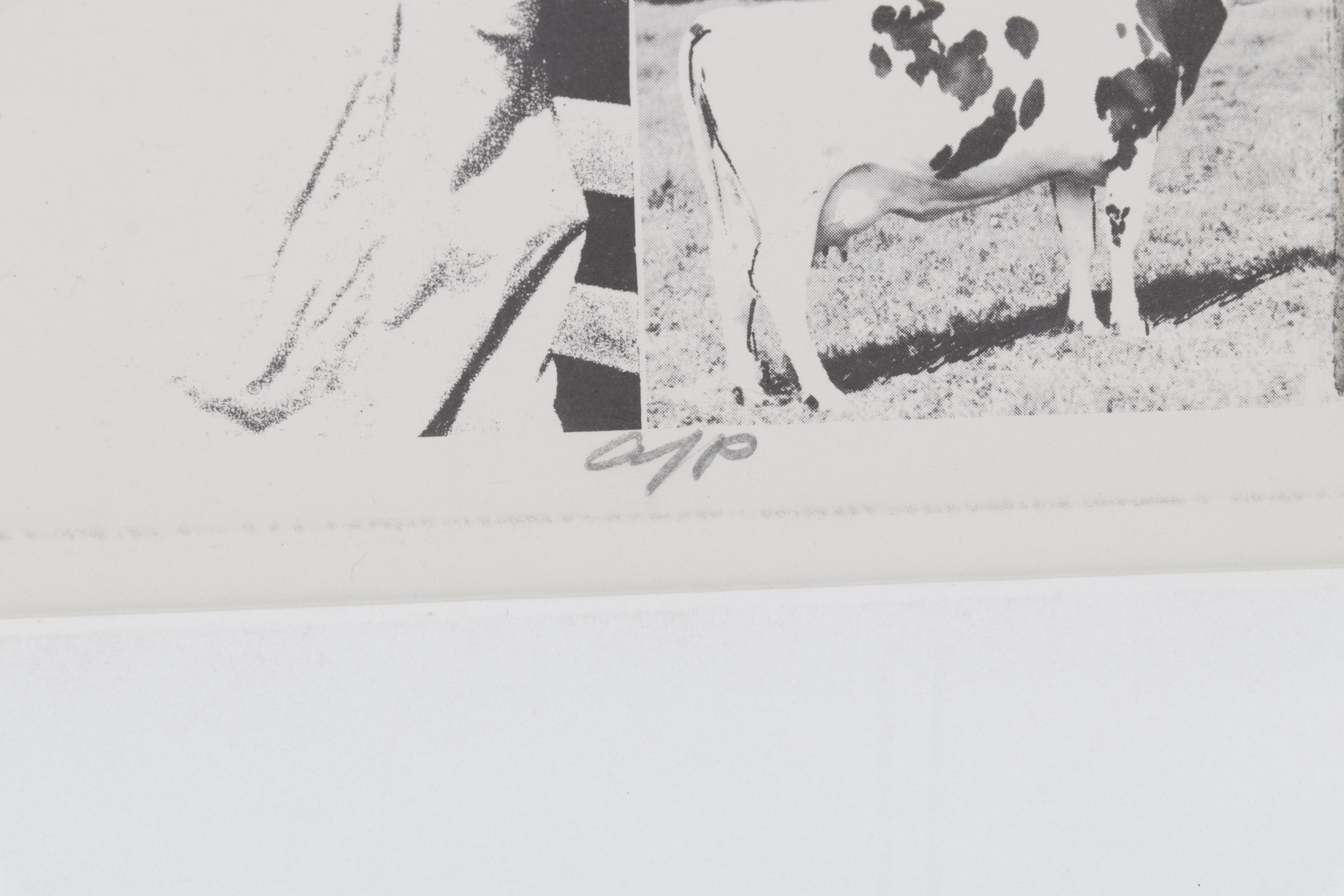 Sidney Chafetz Lithograph and Etching "I Hear America Singing II," 1971