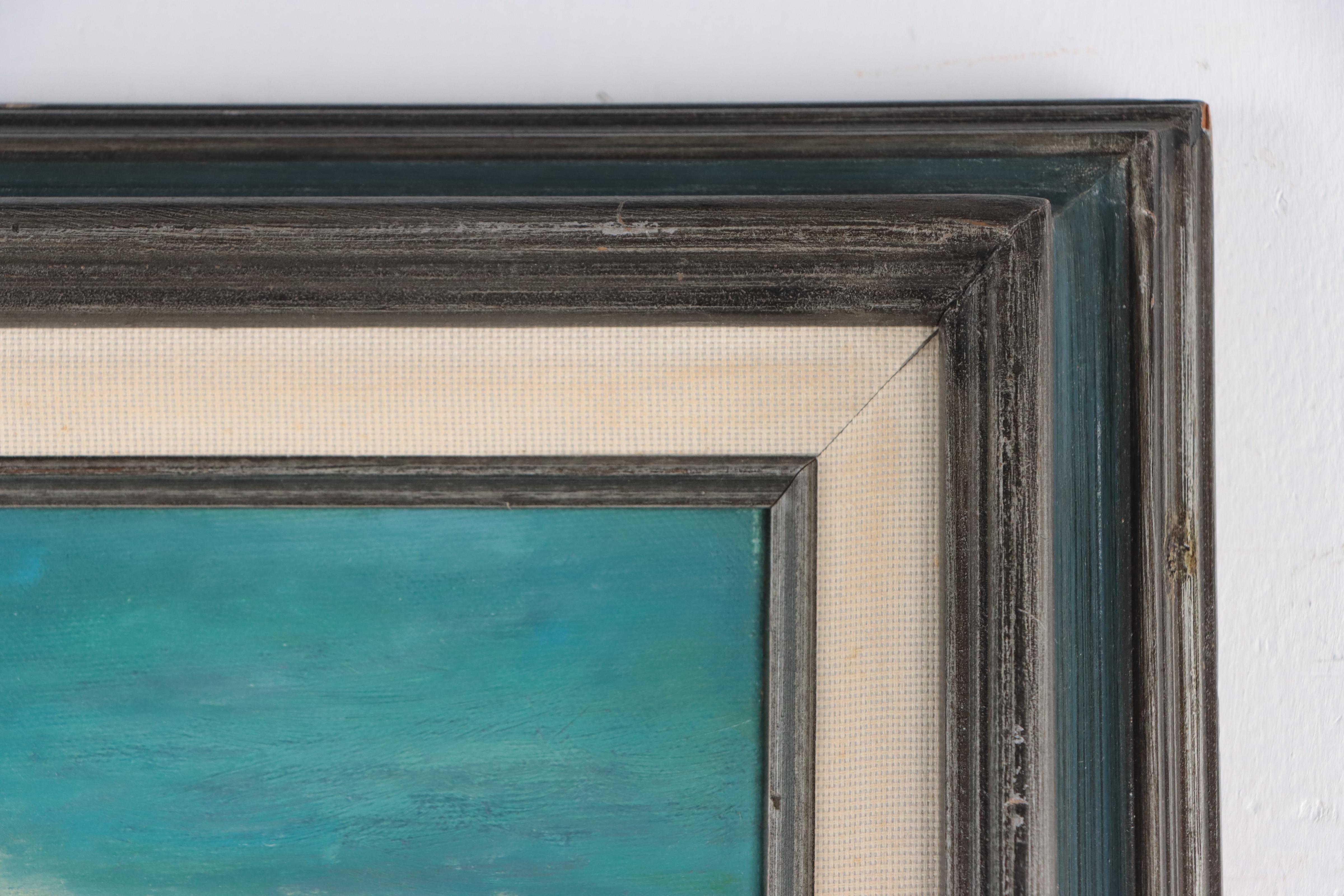 Ron Balaban Oil Painting of a Golfer, Late 20th Century