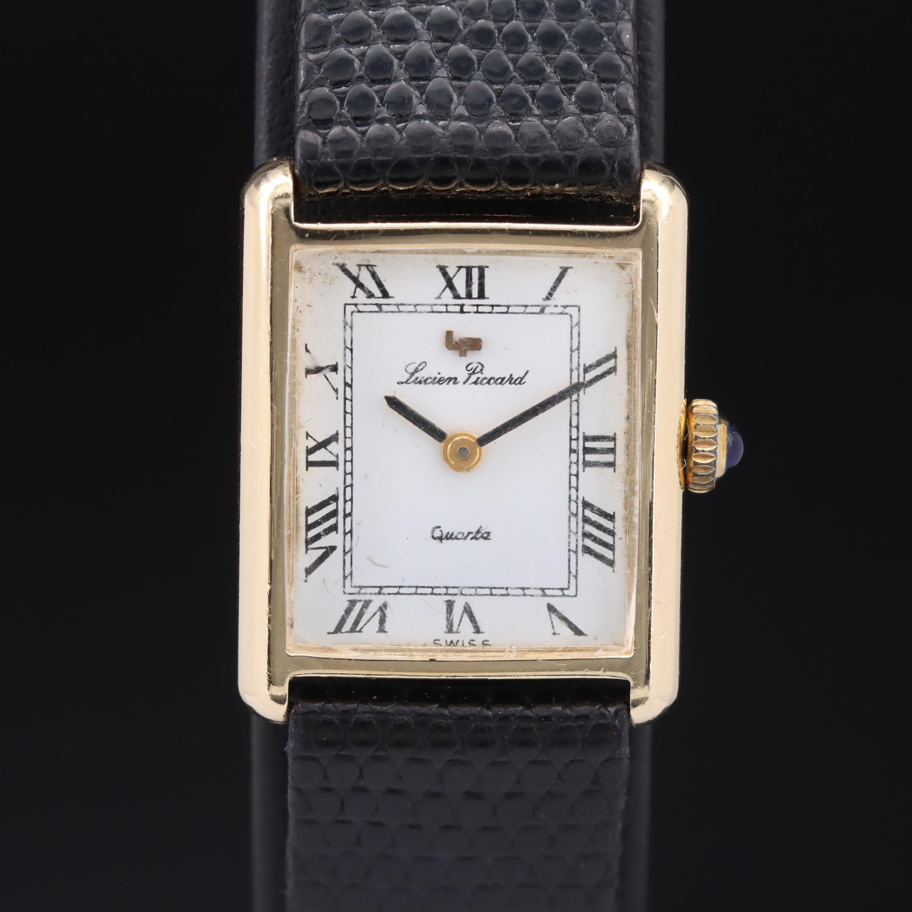 14K Lucien Piccard Quartz Watch