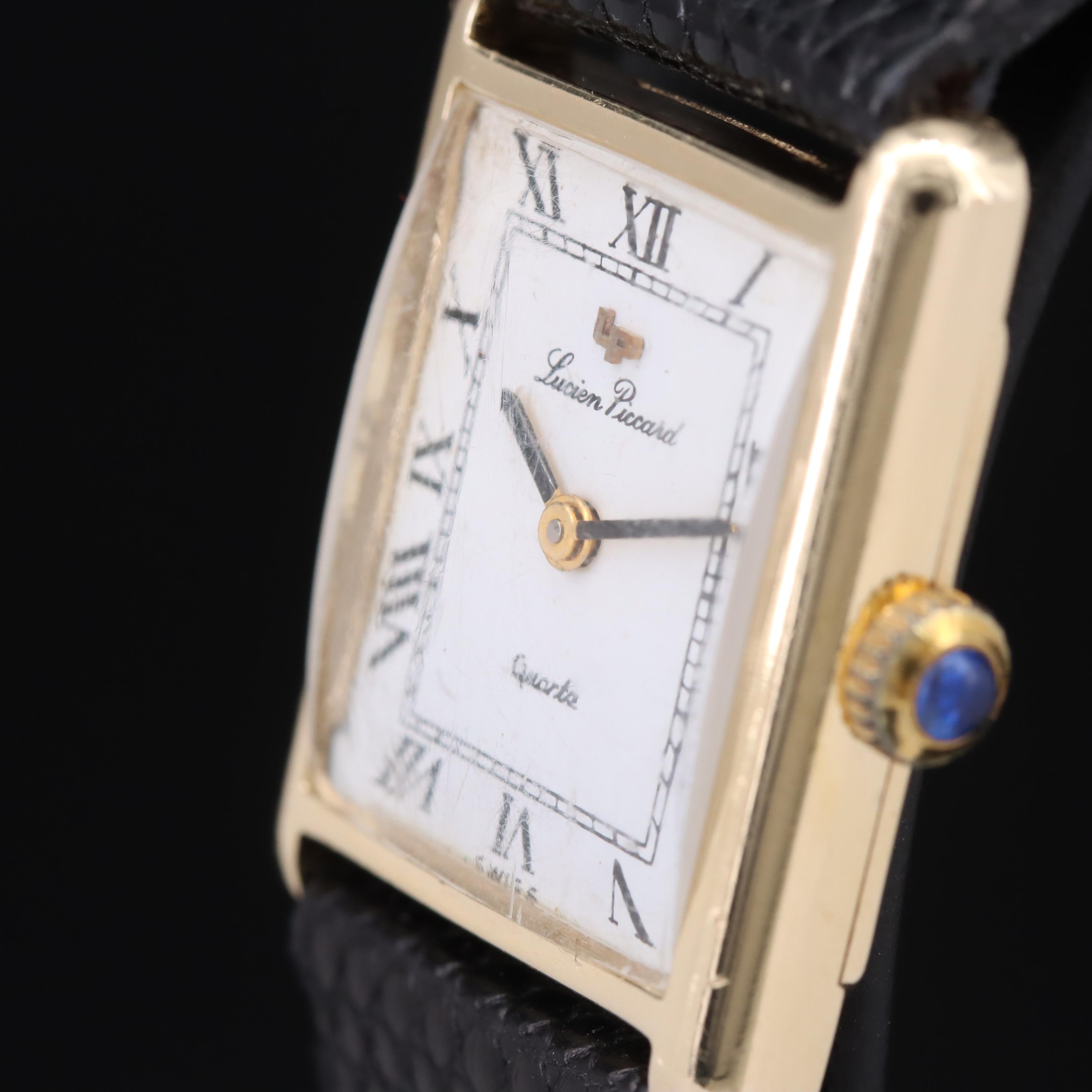 14K Lucien Piccard Quartz Watch