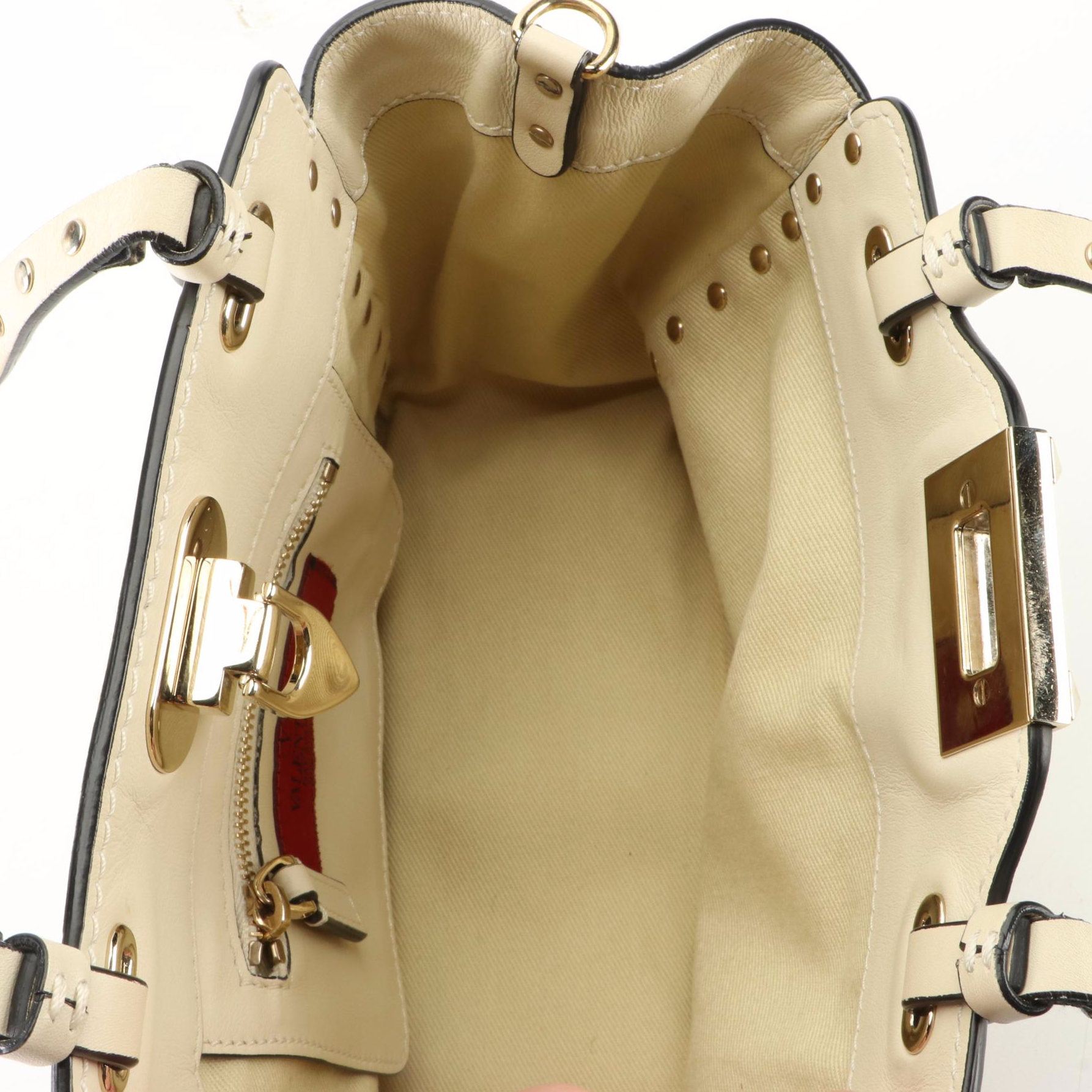 Valentino Mini Rockstud Bag in Grained Leather