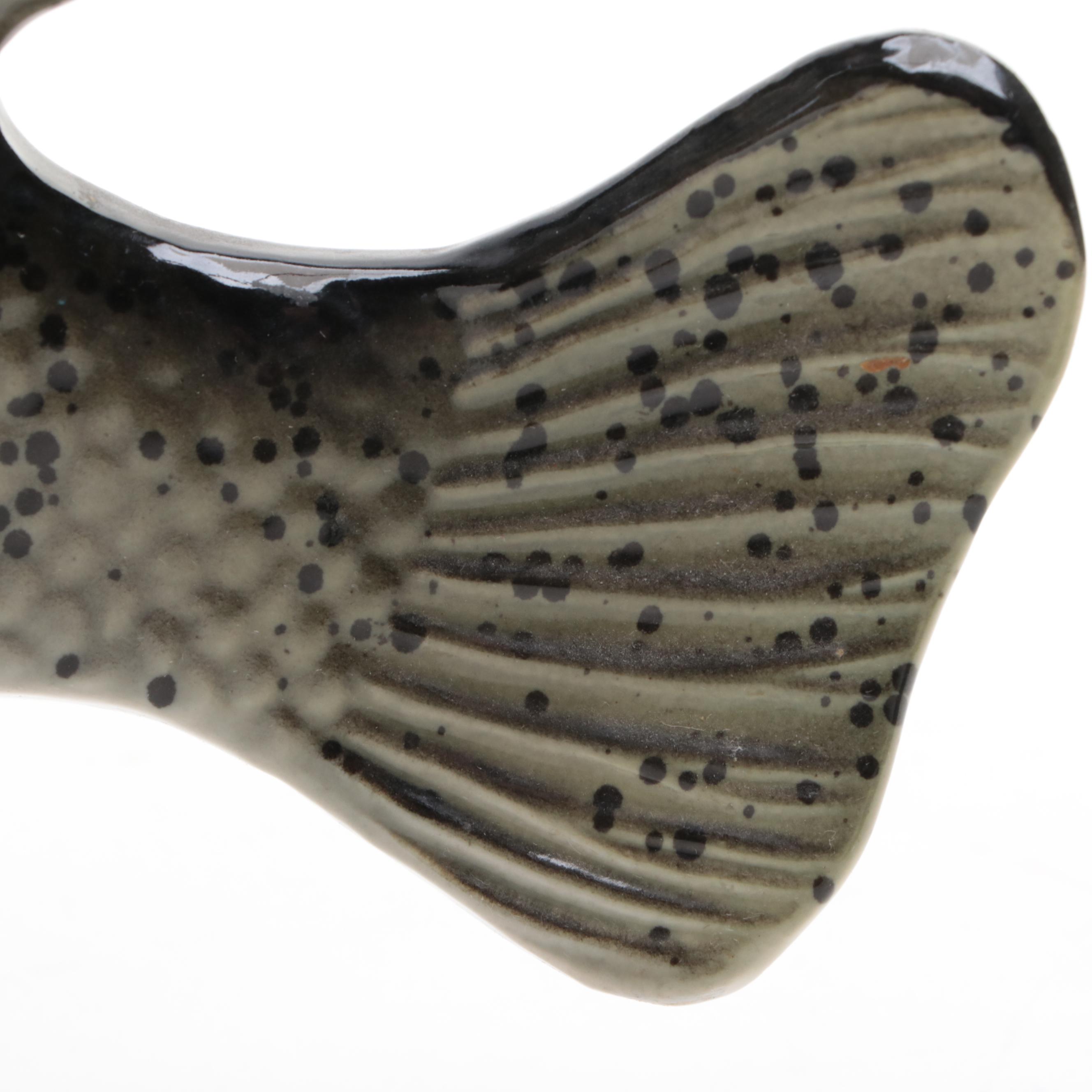 Beam and Other Ceramic Fish Shaped Decanters