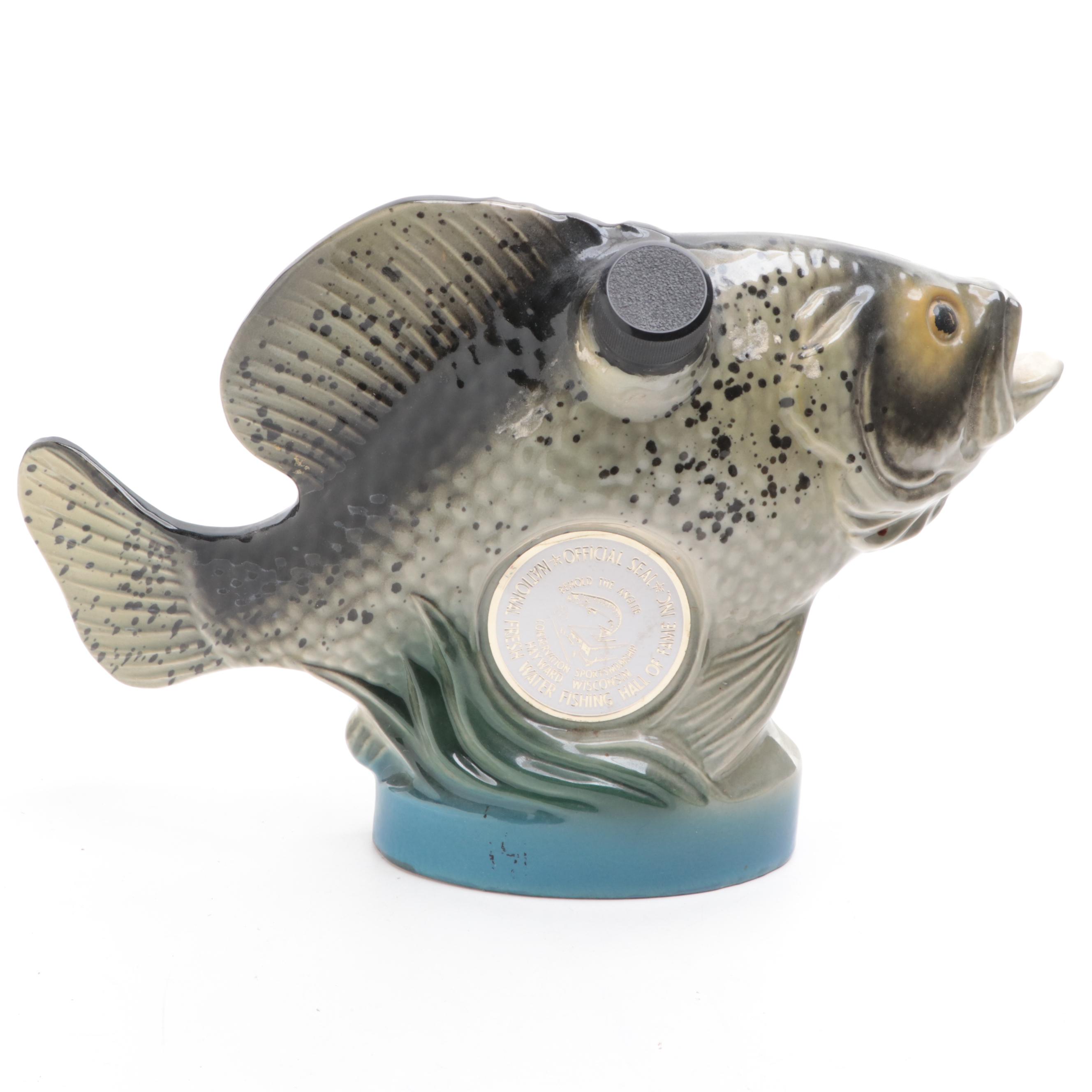 Beam and Other Ceramic Fish Shaped Decanters