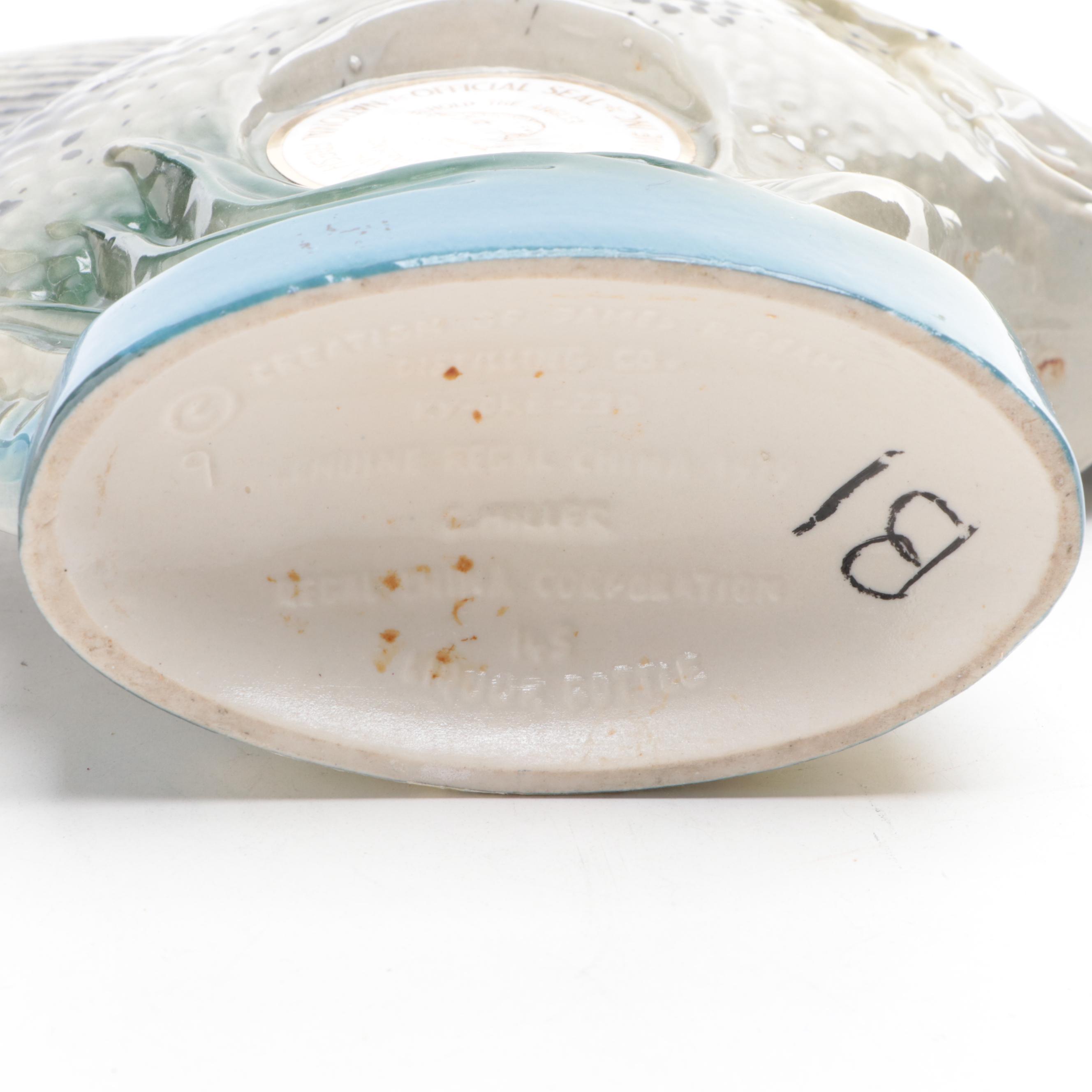 Beam and Other Ceramic Fish Shaped Decanters