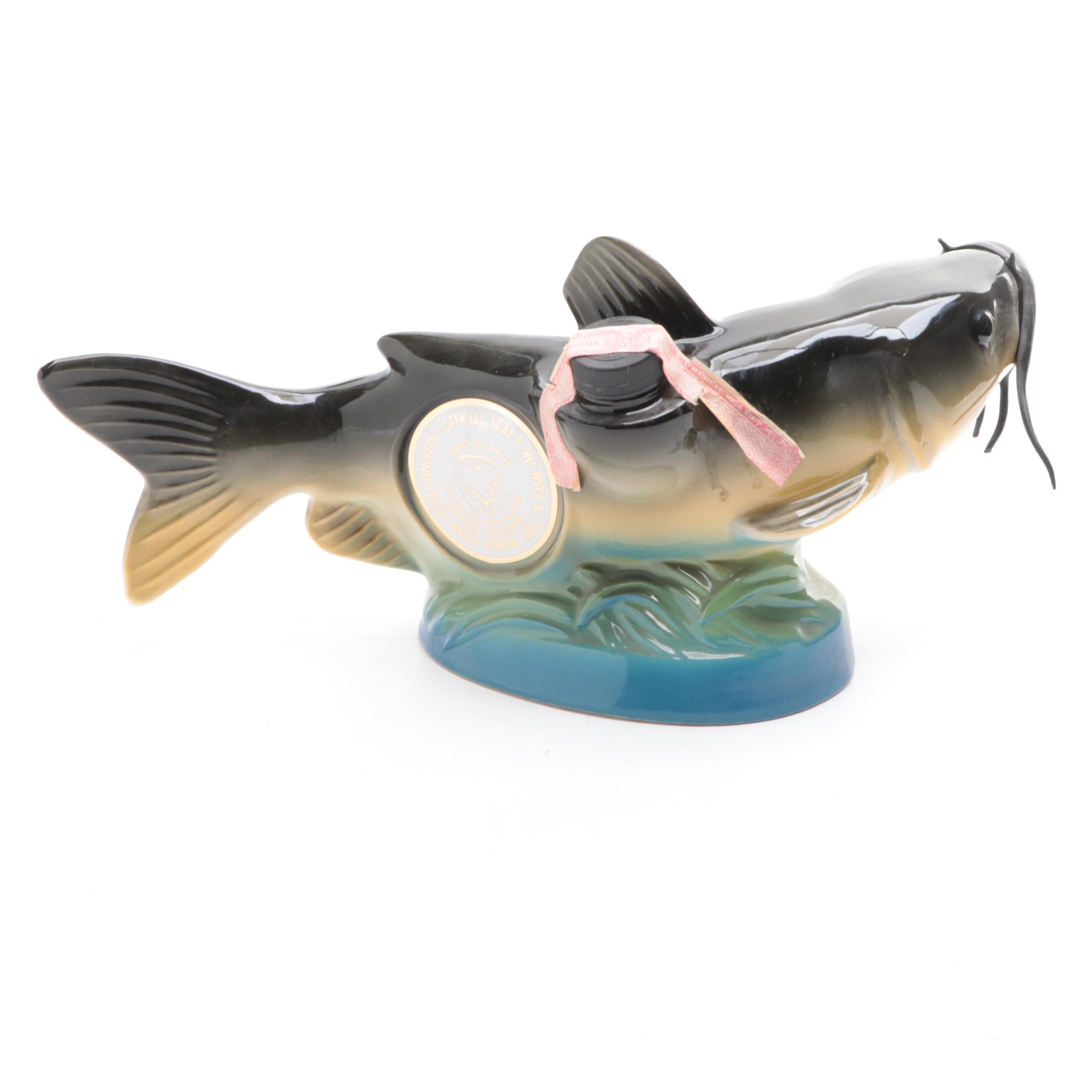 Beam and Other Ceramic Fish Shaped Decanters