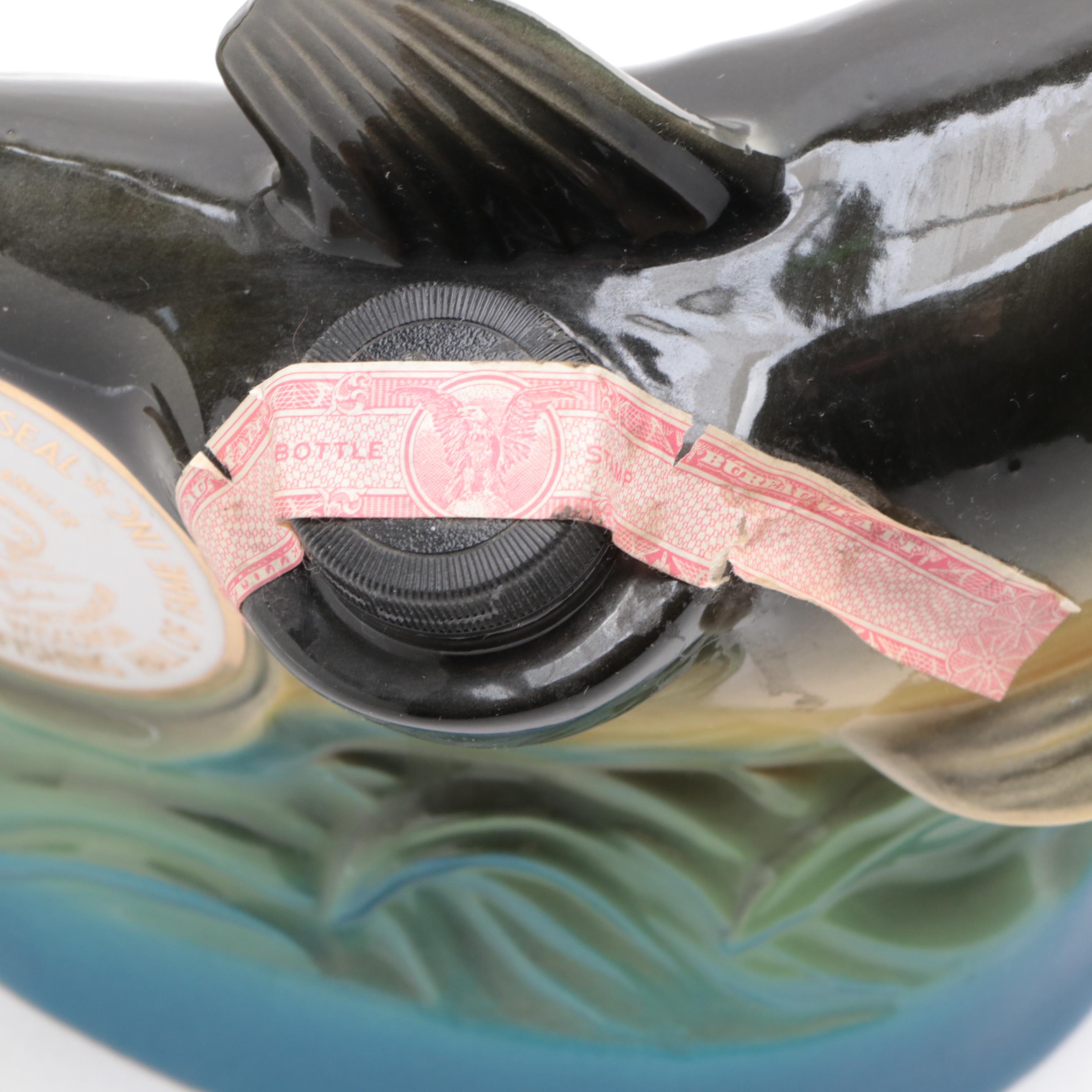 Beam and Other Ceramic Fish Shaped Decanters