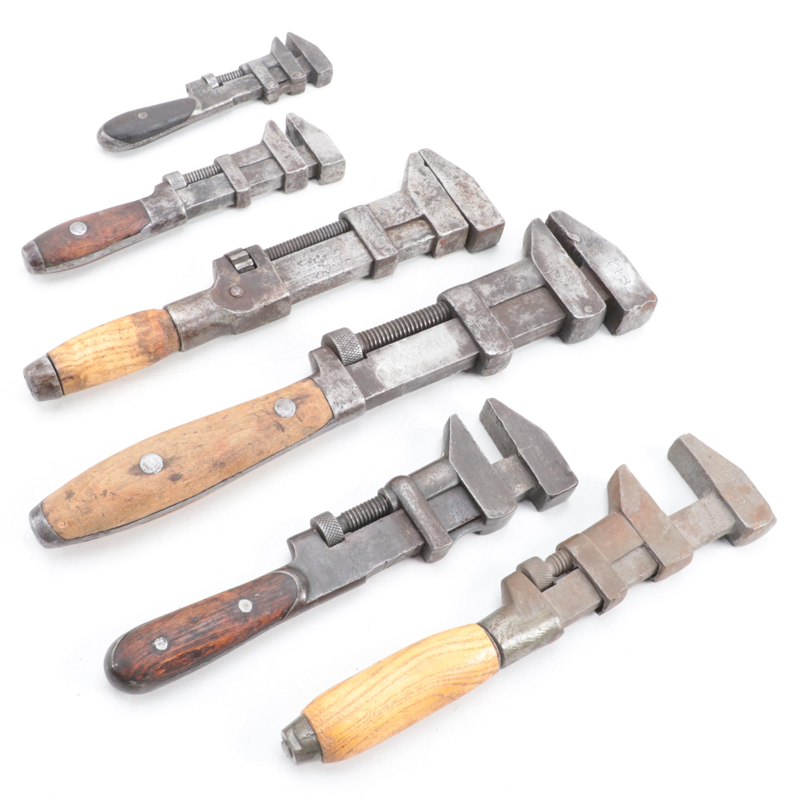 Adjustable Pipe Wrenches, Early to Mid-20th Century