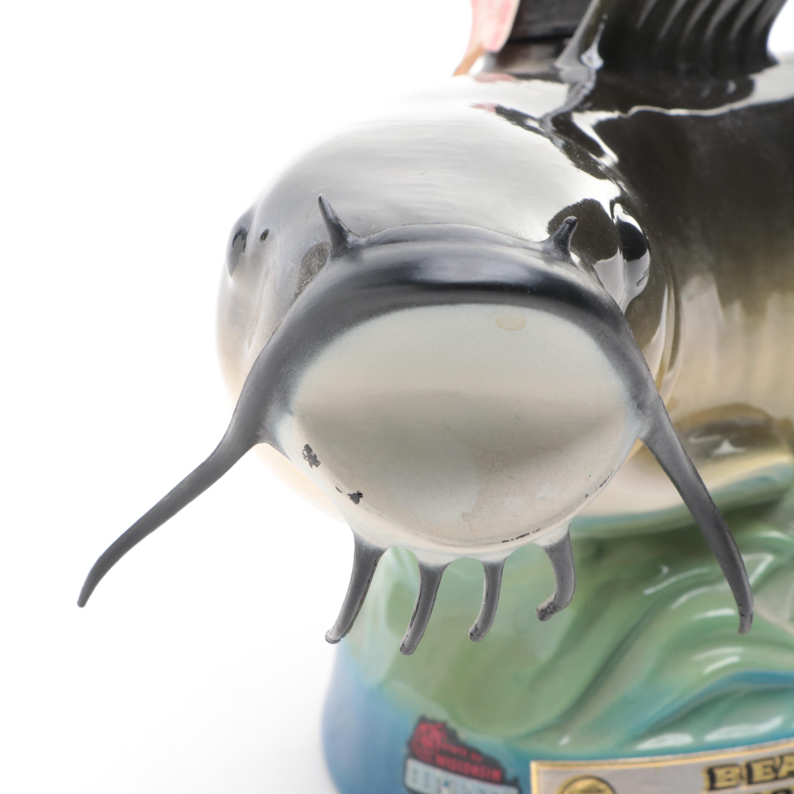 Beam and Other Ceramic Fish Shaped Decanters