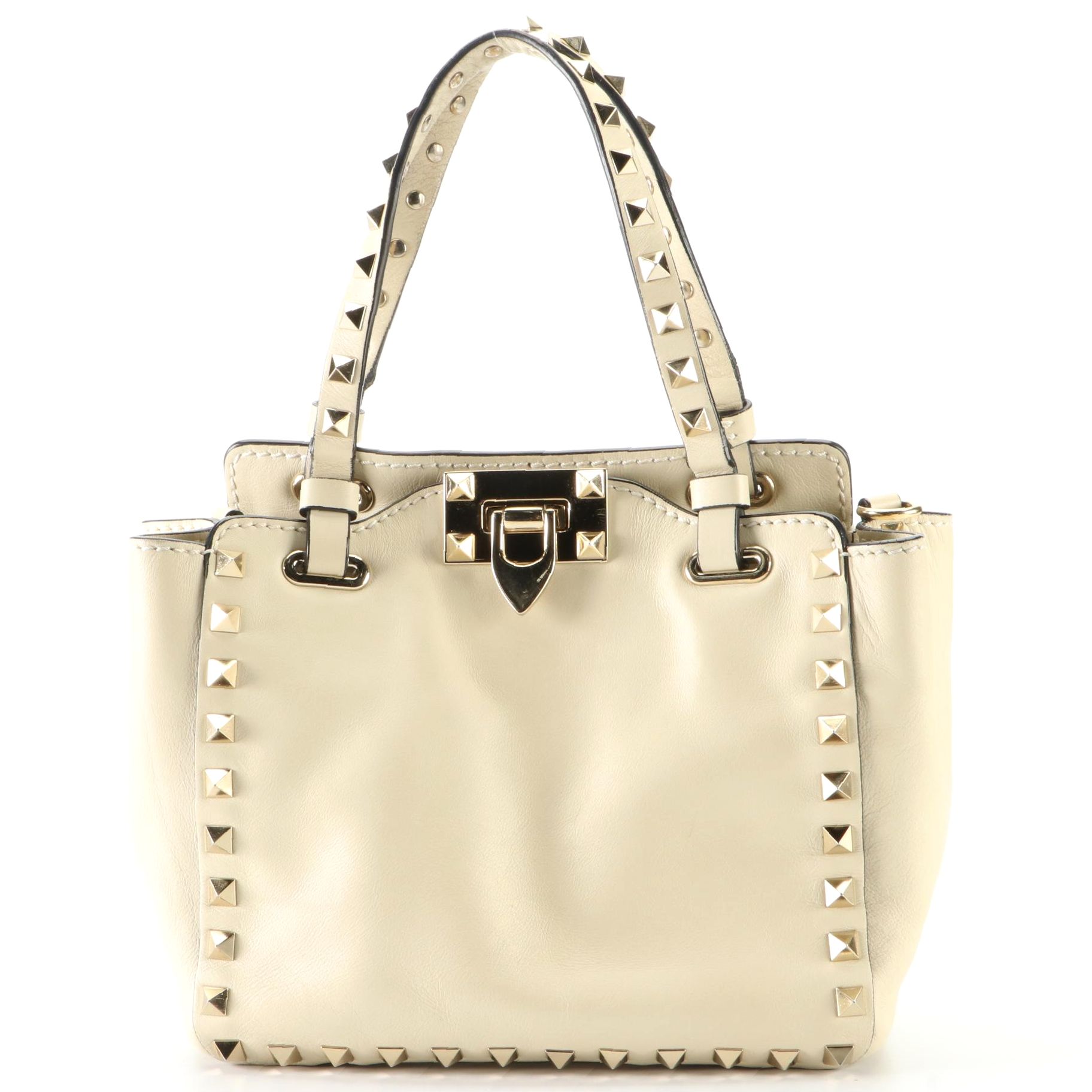Valentino Mini Rockstud Bag in Grained Leather