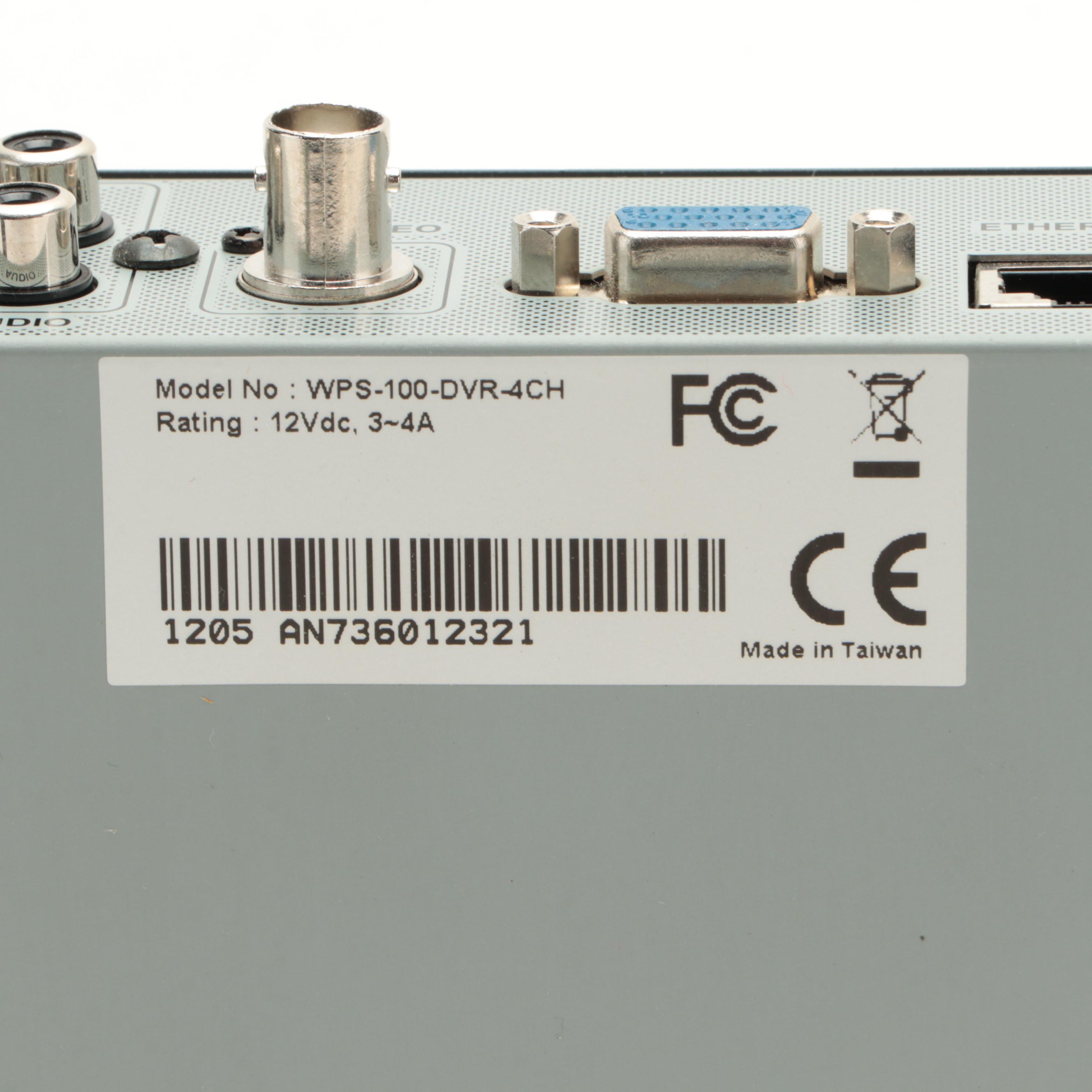 Wirepath Surveillance 100 Series 4-Channel Security Camera DVR